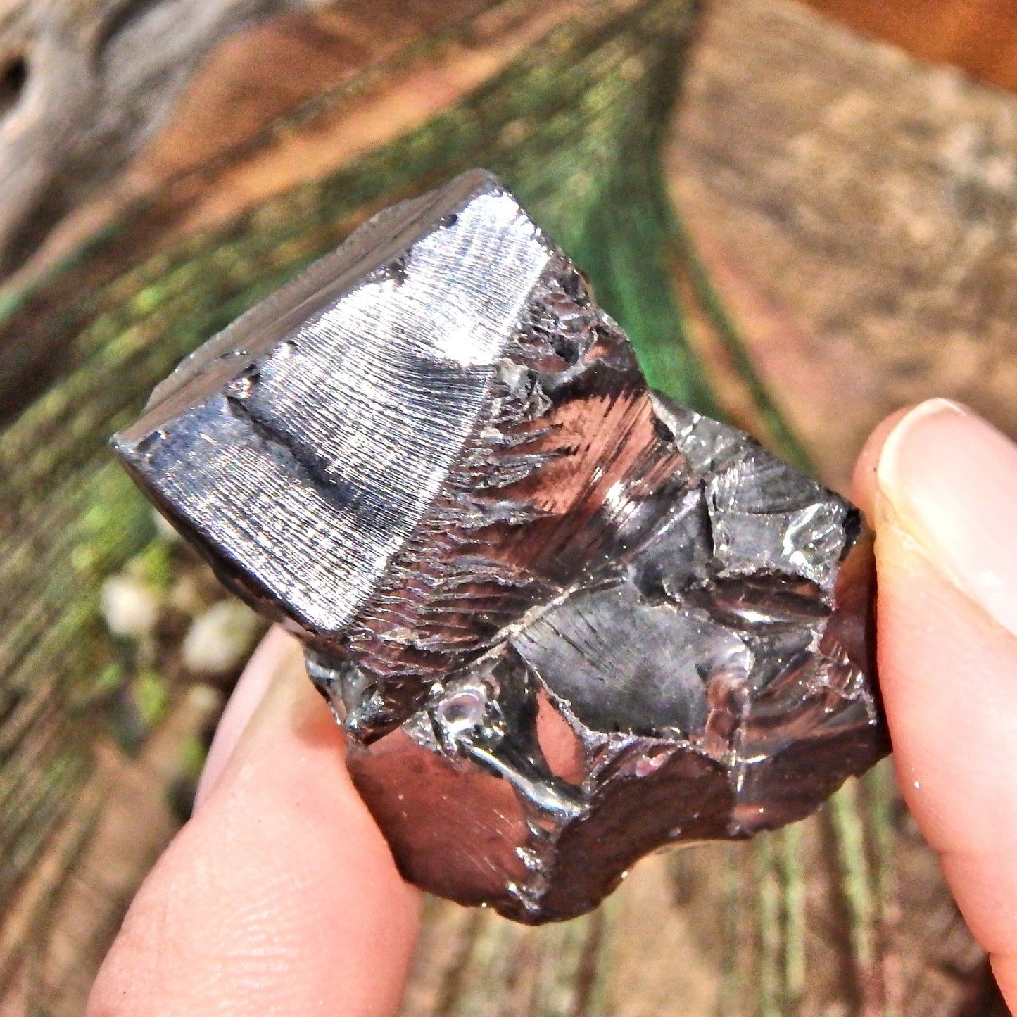 Emf Protection Shiny Unpolished Noble Elite Shungite Handheld Specimen 5 - Earth Family Crystals