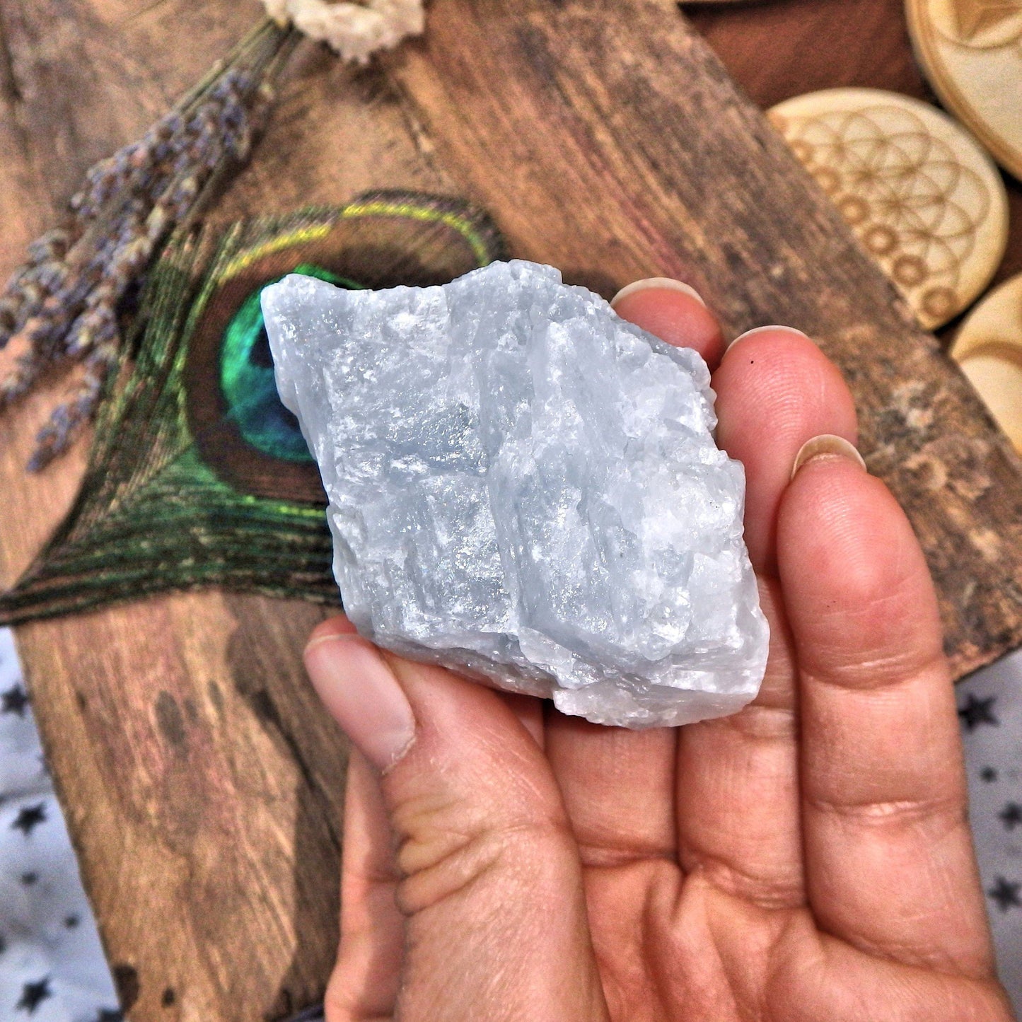  Chunky Soft Blue Ohio Celestite Specimen 9