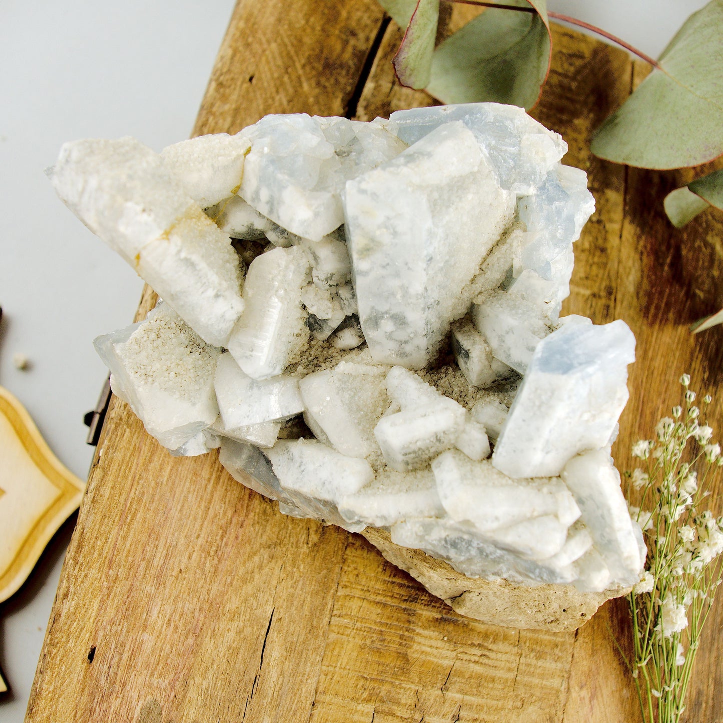 Large 1.5 Lb Chunky Sky Blue Ohio Celestite Cluster (Old Collection)