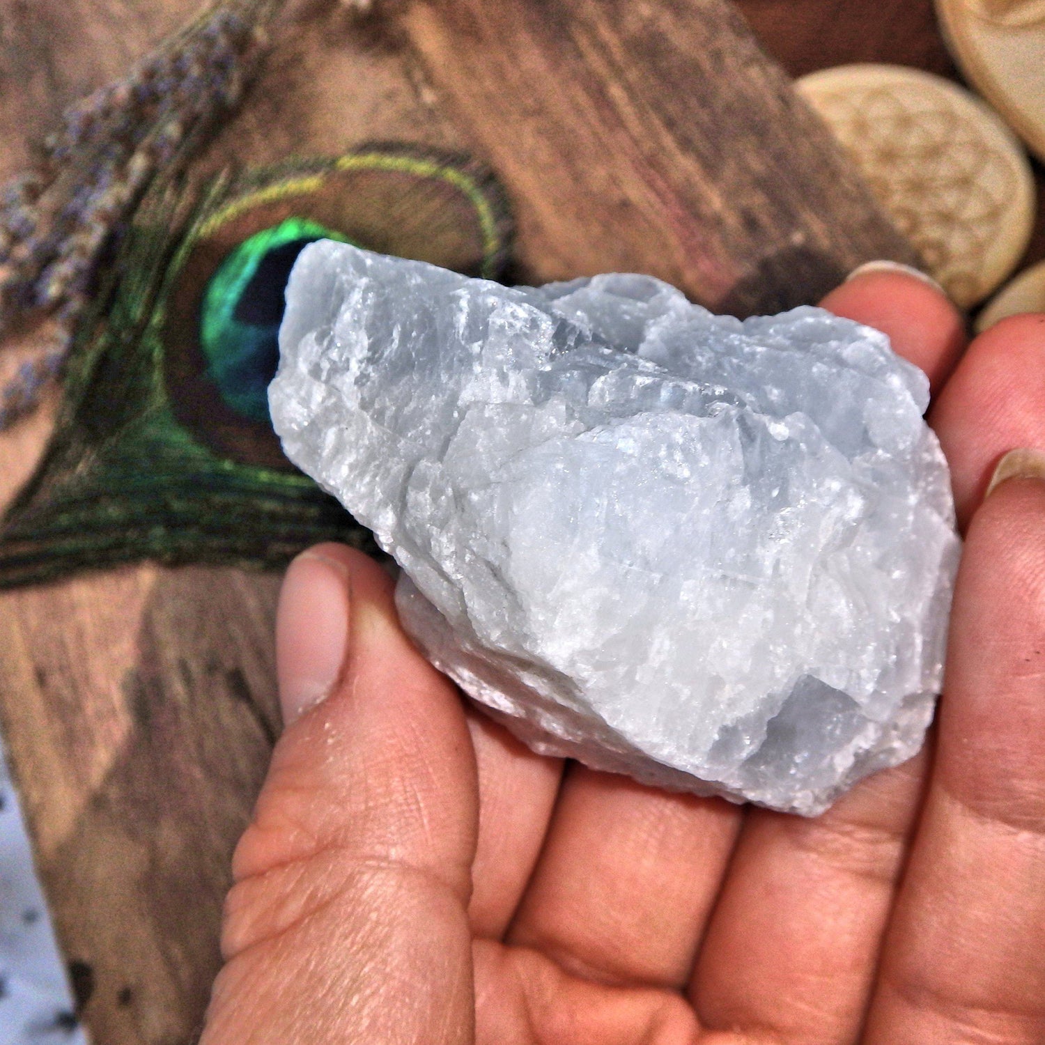  Chunky Soft Blue Ohio Celestite Specimen 9