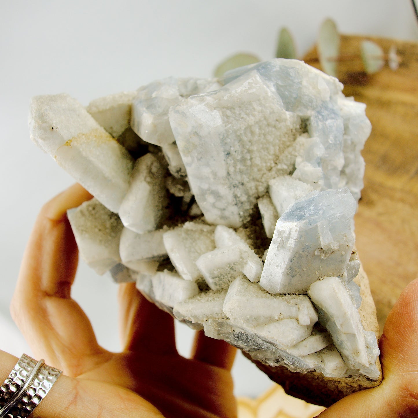 Large 1.5 Lb Chunky Sky Blue Ohio Celestite Cluster (Old Collection)