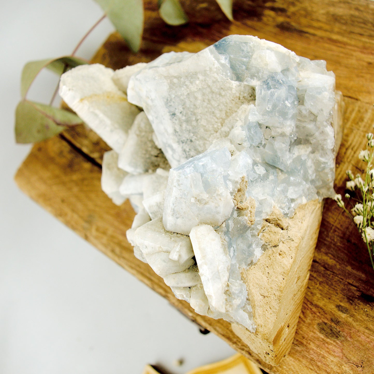 Large 1.5 Lb Chunky Sky Blue Ohio Celestite Cluster (Old Collection)