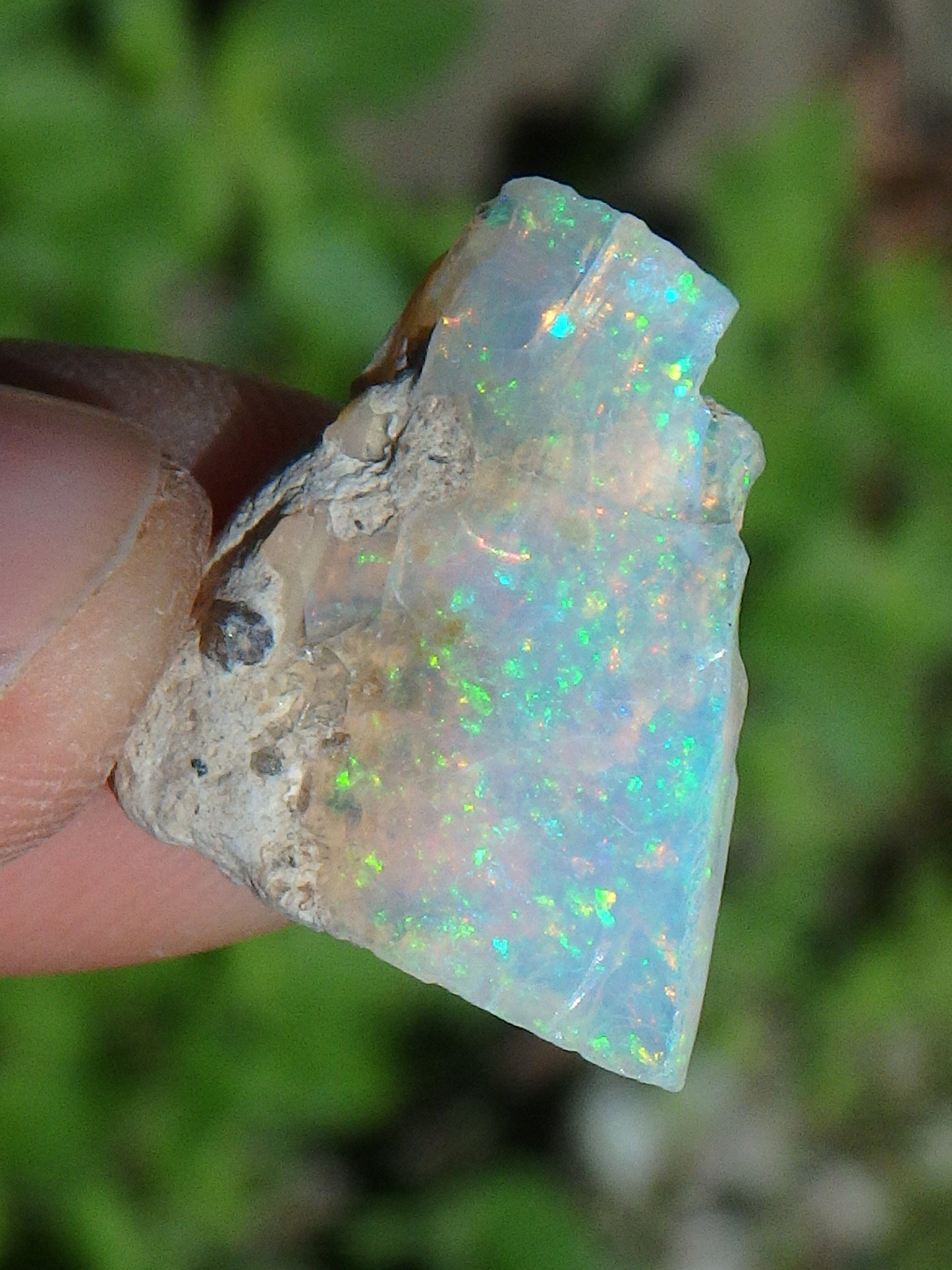  Brilliant Sparkle Raw Ethiopian Opal Dainty & Flat Collectors Specimen