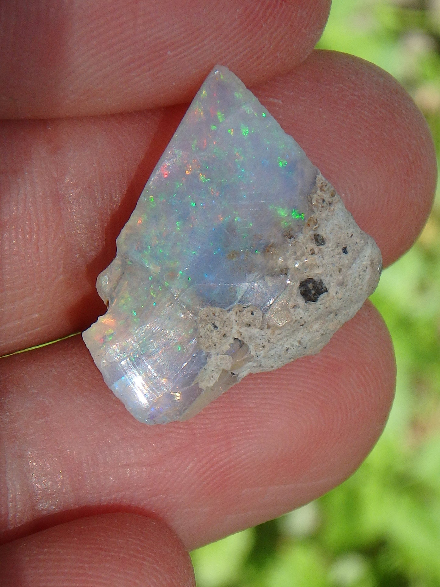  Brilliant Sparkle Raw Ethiopian Opal Dainty & Flat Collectors Specimen
