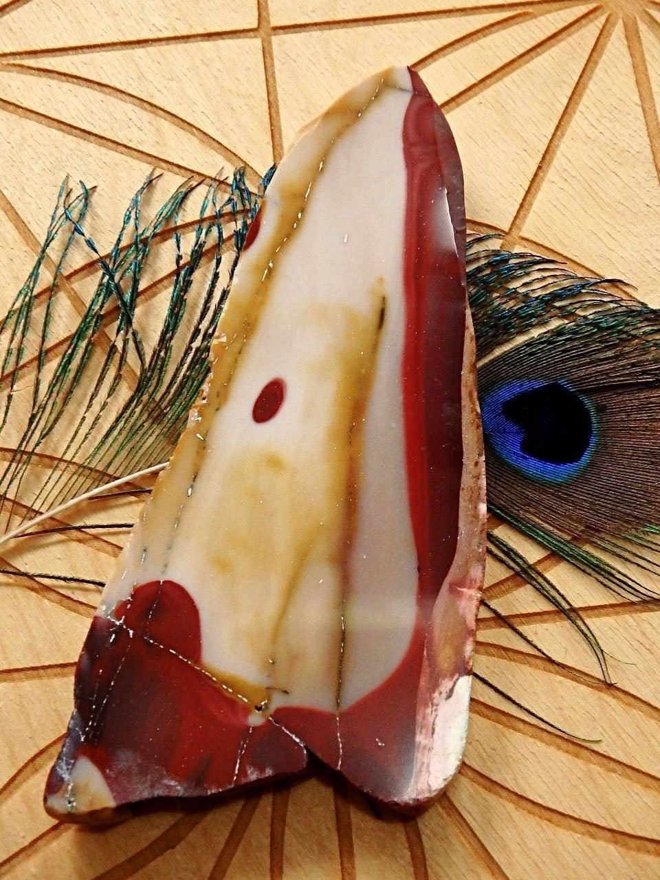  Bold Earthy Australian Mookaite Jasper Partially Polished Specimen