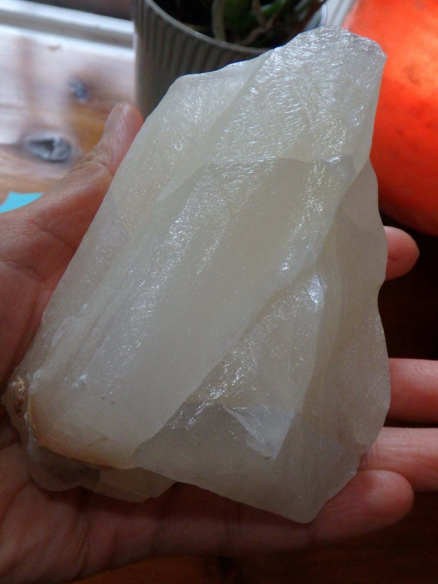  Chunky Slightly Golden Creamy Calcite Free Form From Mexico