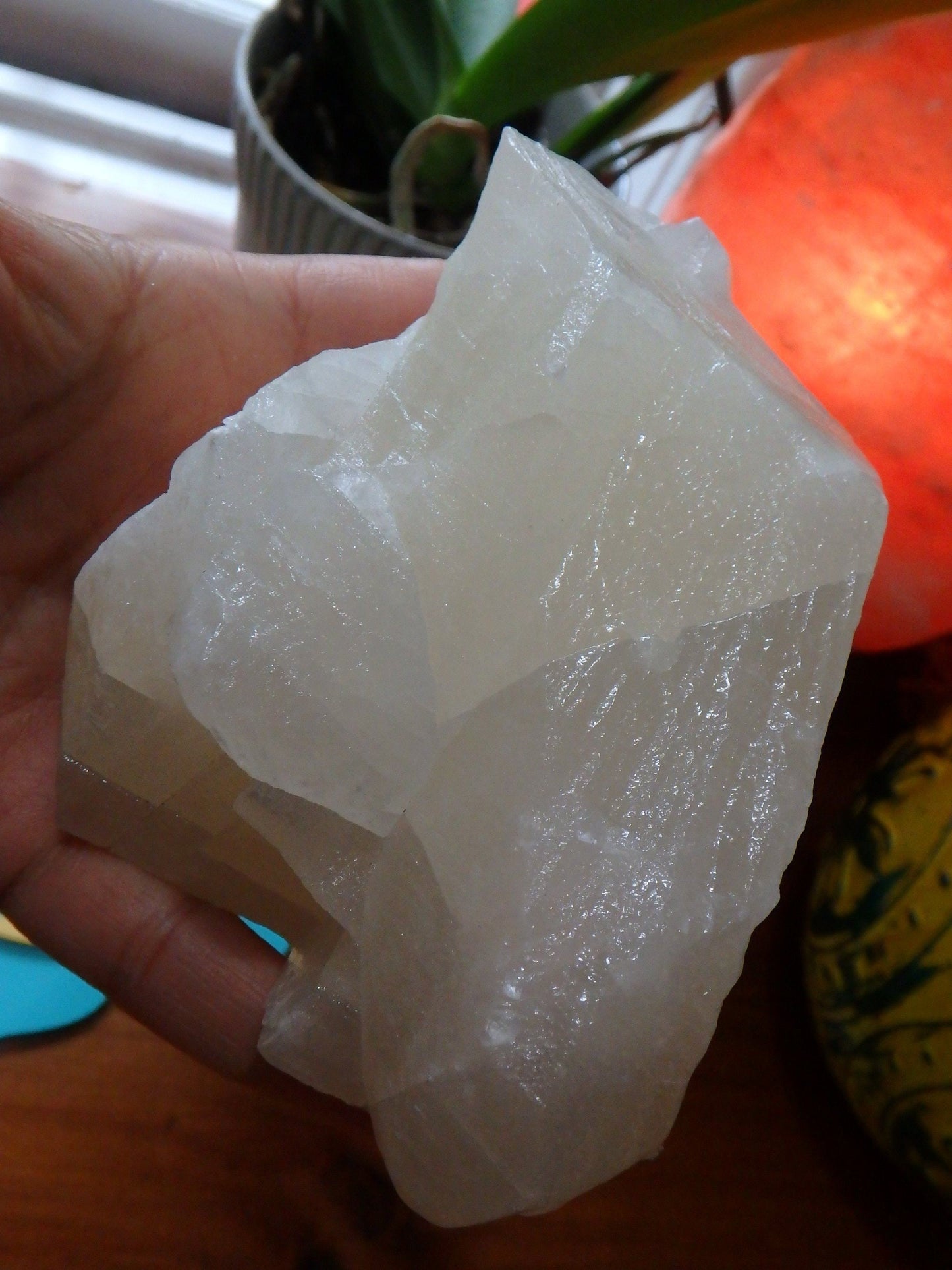  Chunky Slightly Golden Creamy Calcite Free Form From Mexico