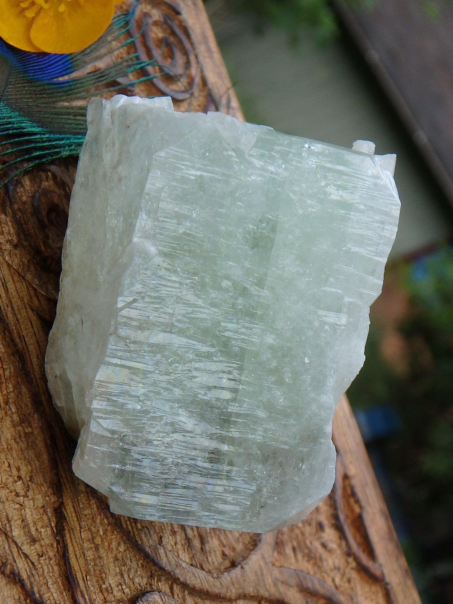 Rare Spring Green Apophyllite Natural Specimen From India - Metiz Tier Price