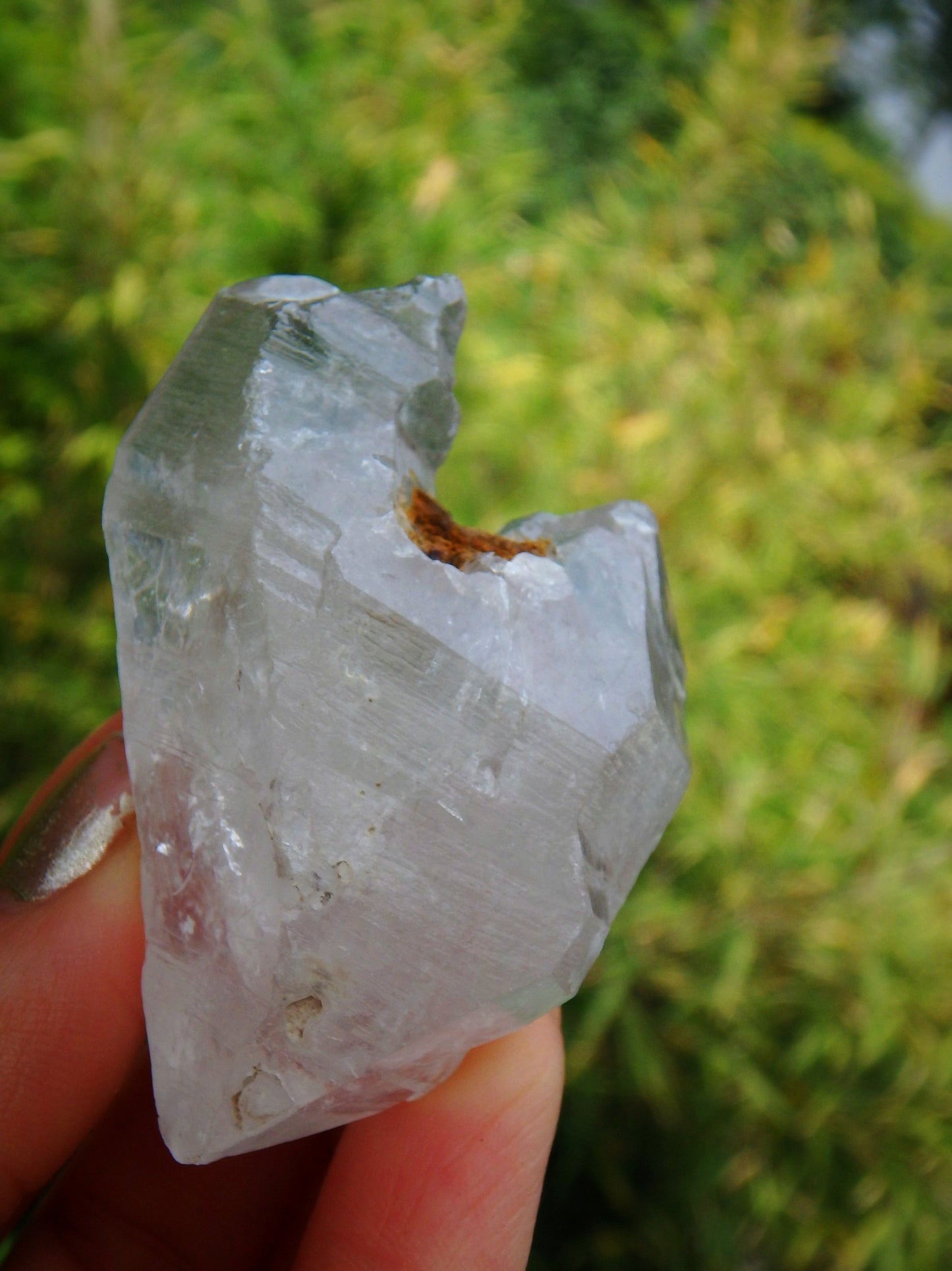Natural Heart Shape Tibetan Quartz Dt Specimen - Earth Family Crystals