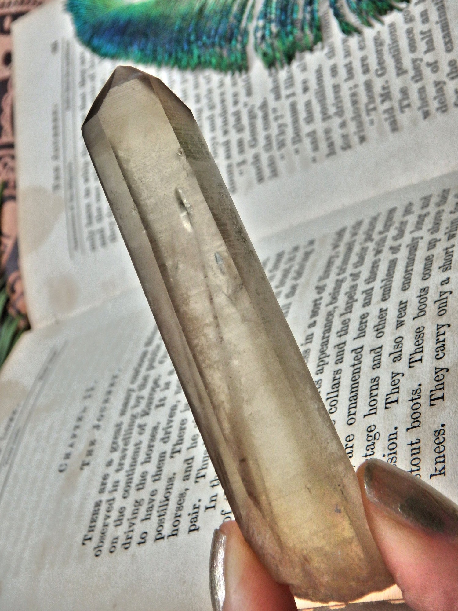 Natural Manifestation Golden Citrine Point - Earth Family Crystals