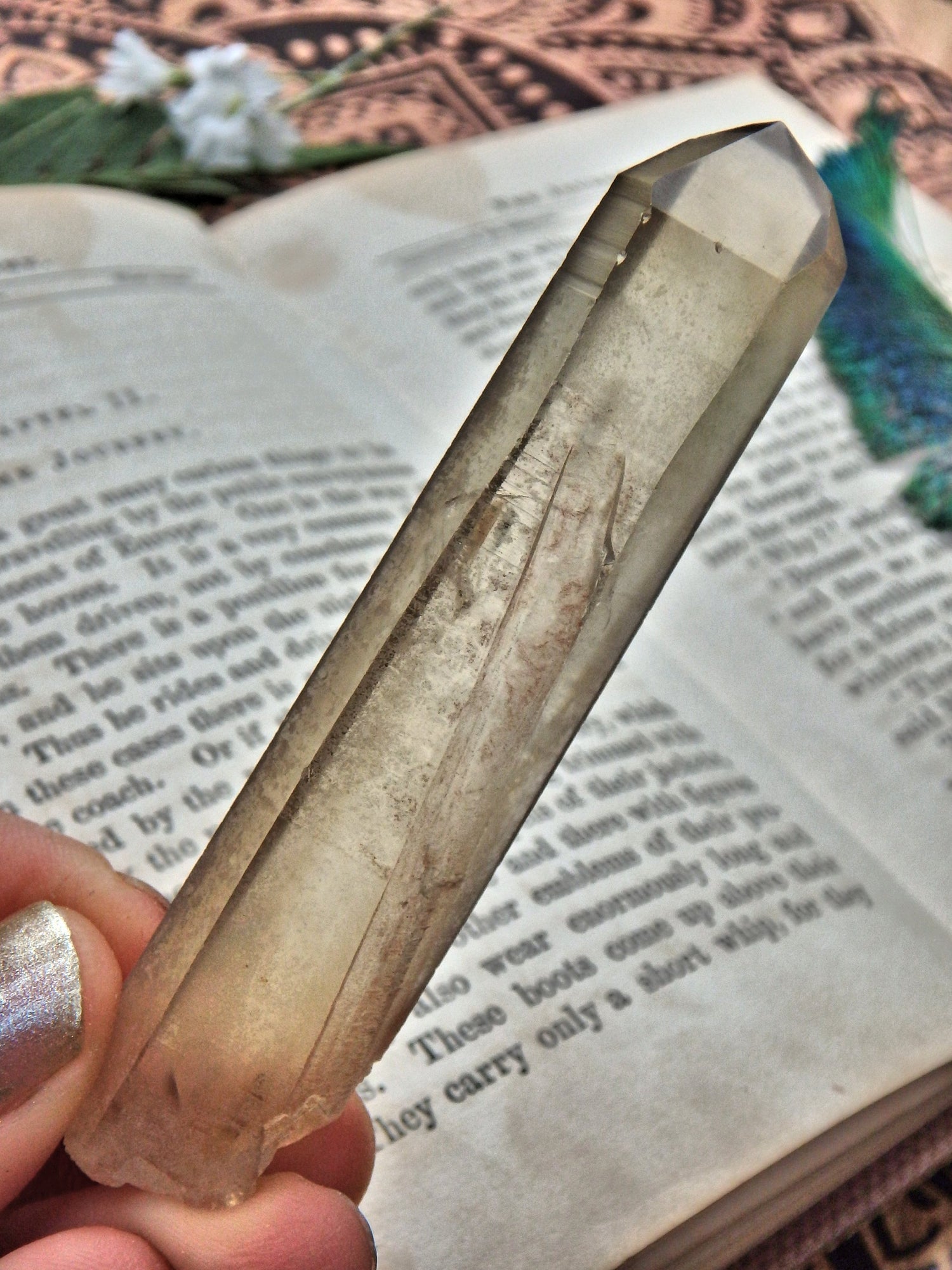 Natural Manifestation Golden Citrine Point - Earth Family Crystals