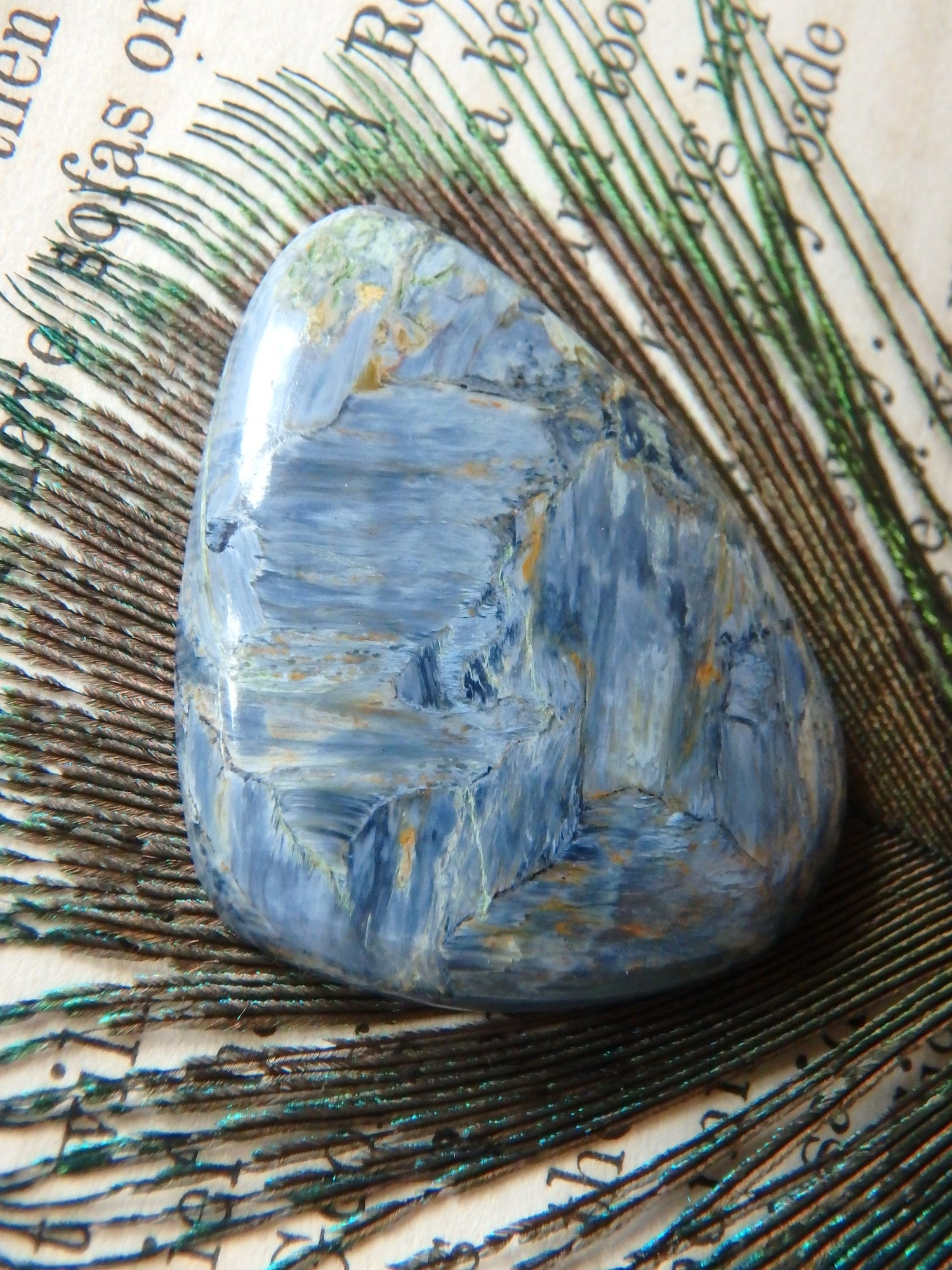 Silky Blue Color Pietersite Cabochon-Ideal For Jewellery Making 2 - Metiz Tier Price