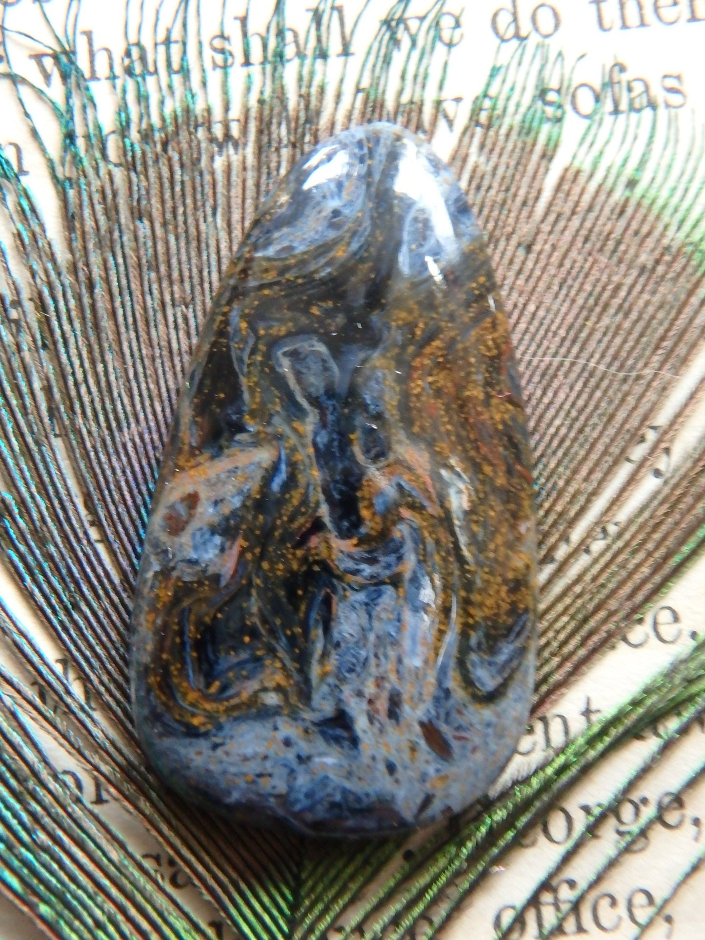 Silky Blue Color Pietersite Cabochon-Ideal For Jewellery Making 3 - Metiz Tier Price