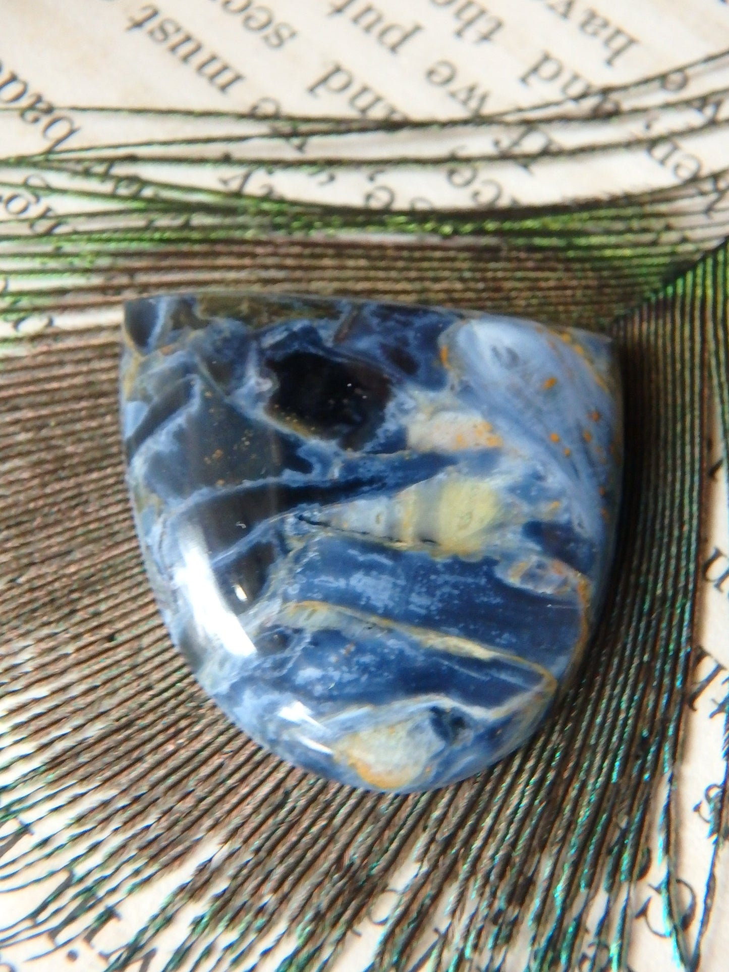 Silky Blue Color Pietersite Cabochon-Ideal For Jewellery Making 1 - Metiz Tier Price