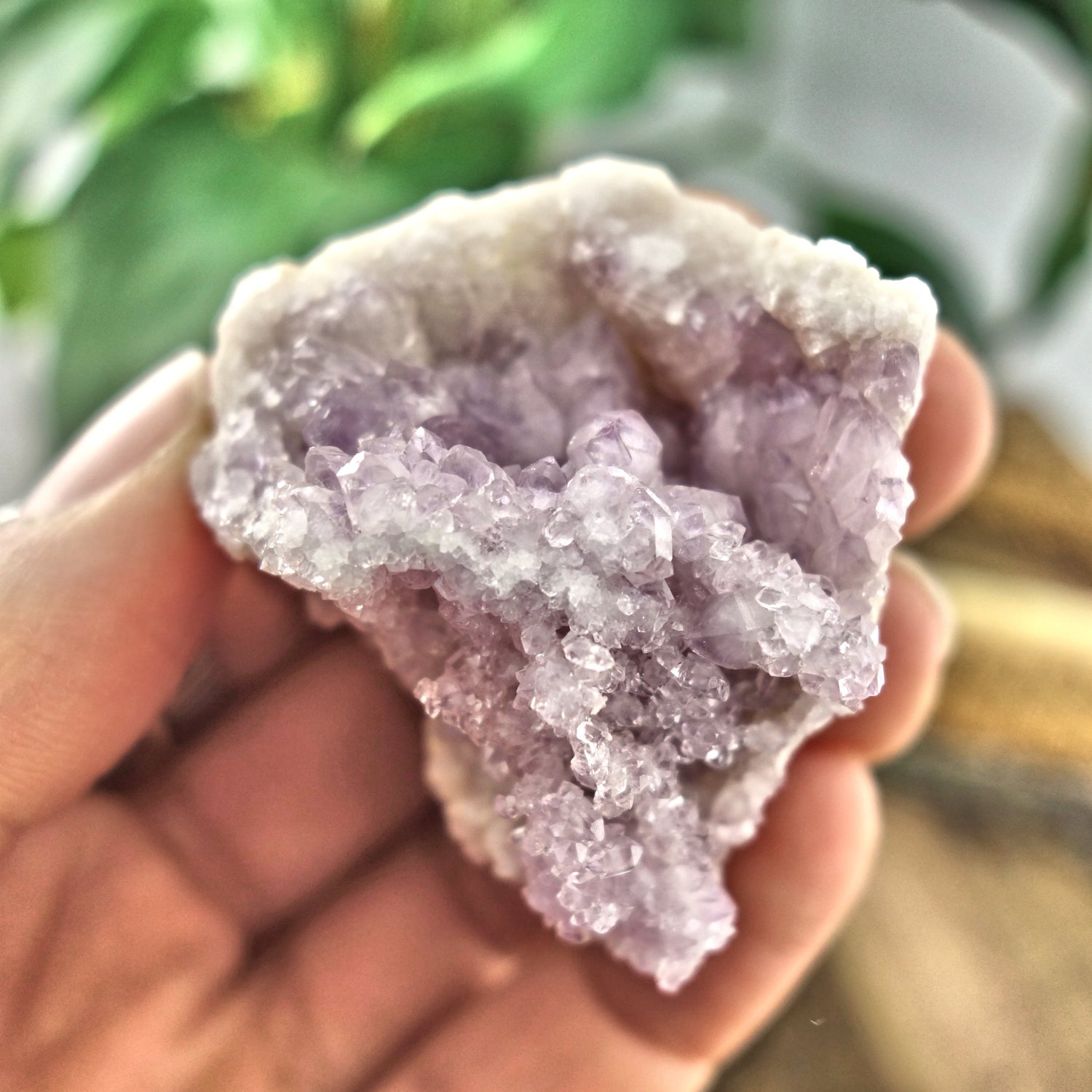 NEW FIND! Lavender Sparkle Pink Amethyst Druzy Cluster From Patagonia - Earth Family Crystals