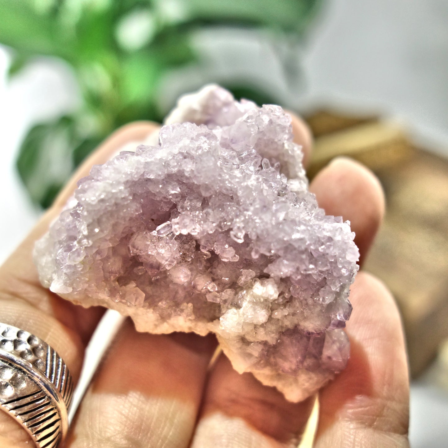 NEW FIND! Lavender Sparkle Pink Amethyst Druzy Cluster From Patagonia - Earth Family Crystals