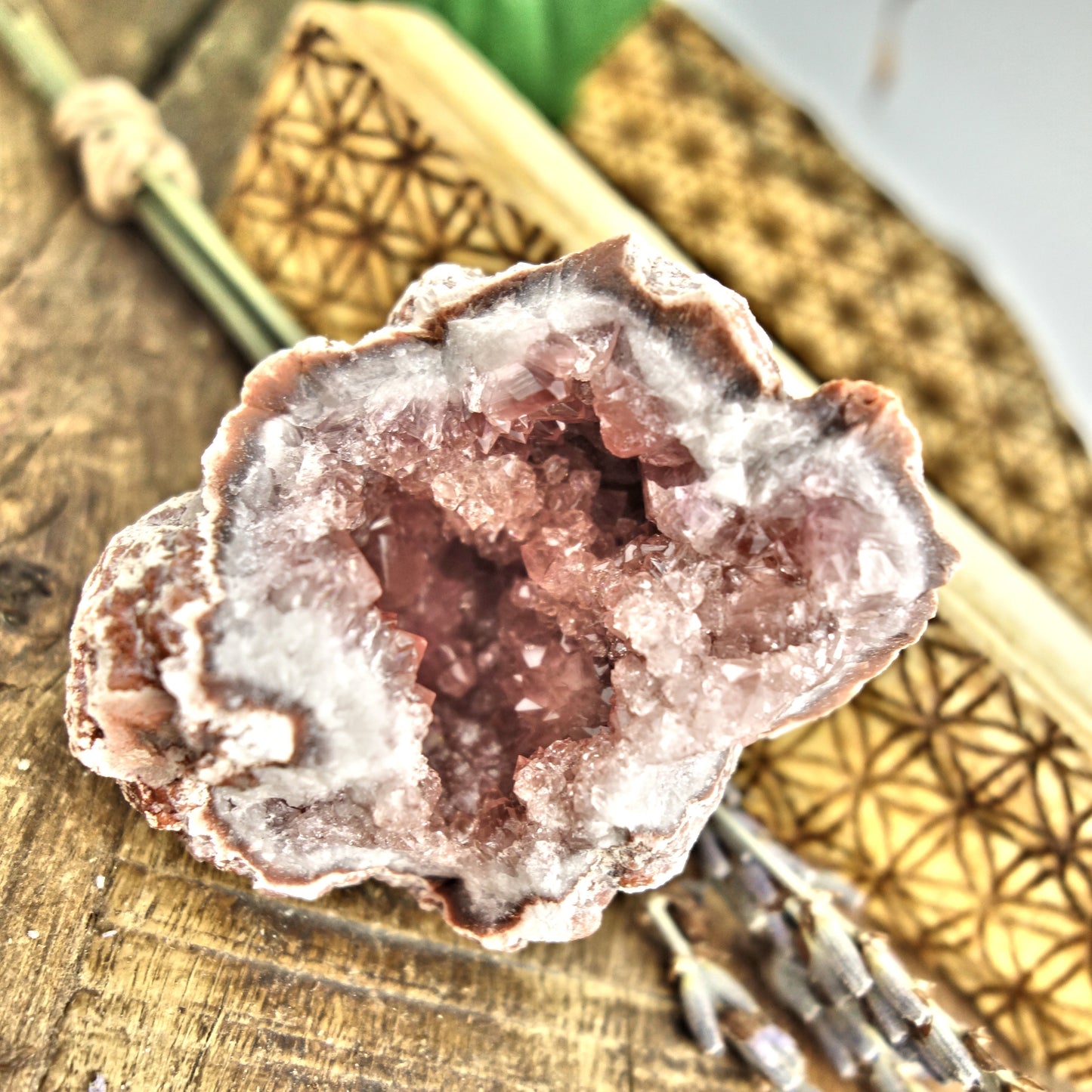NEW FIND! Extreme Sparkle Pink Amethyst Druzy Geode Cluster From Patagonia - Earth Family Crystals