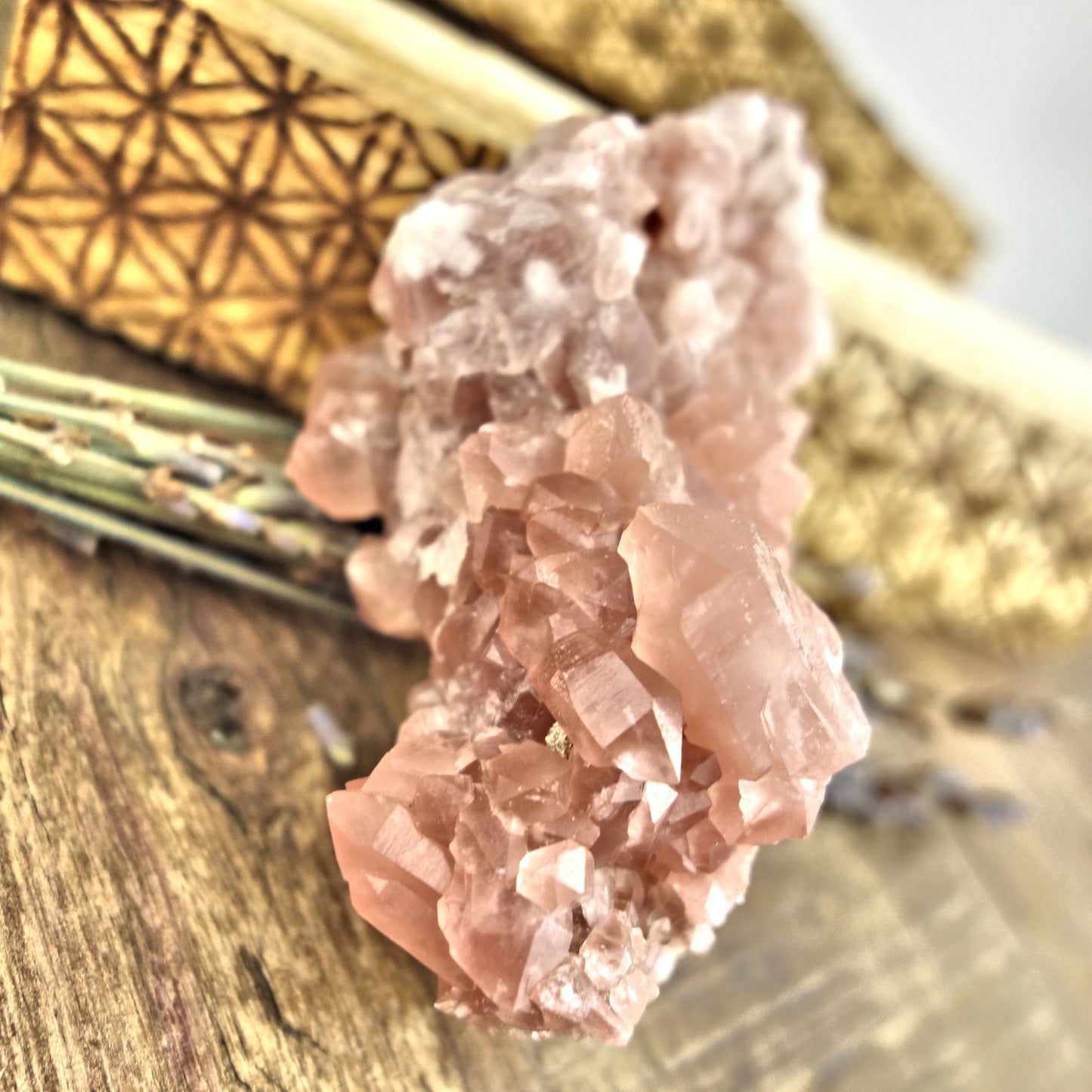 NEW FIND! Pretty Pink Amethyst Druzy Cluster From Patagonia - Earth Family Crystals