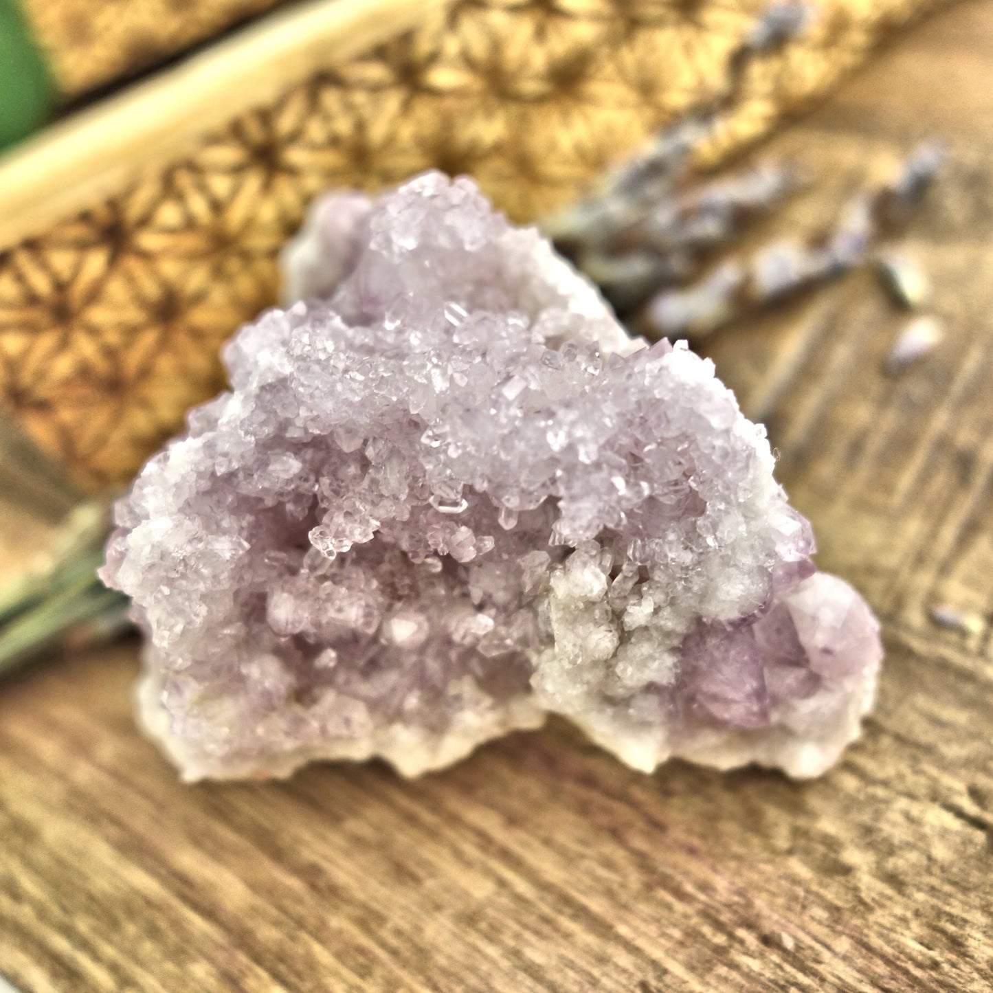 NEW FIND! Lavender Sparkle Pink Amethyst Druzy Cluster From Patagonia - Earth Family Crystals