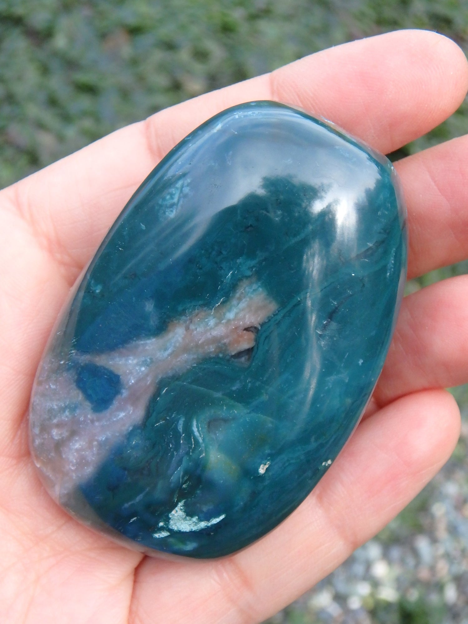Pretty Contrast of Color Polychrome Jasper Hand Held Specimen1 - Metiz Tier Price