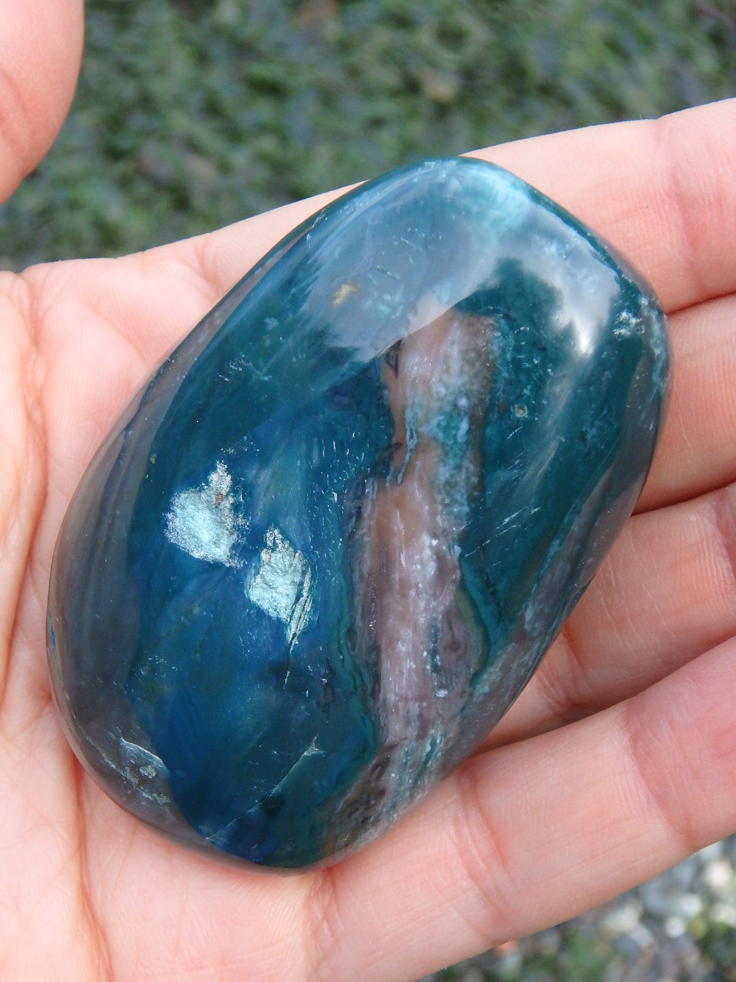 Pretty Contrast of Color Polychrome Jasper Hand Held Specimen1 - Metiz Tier Price