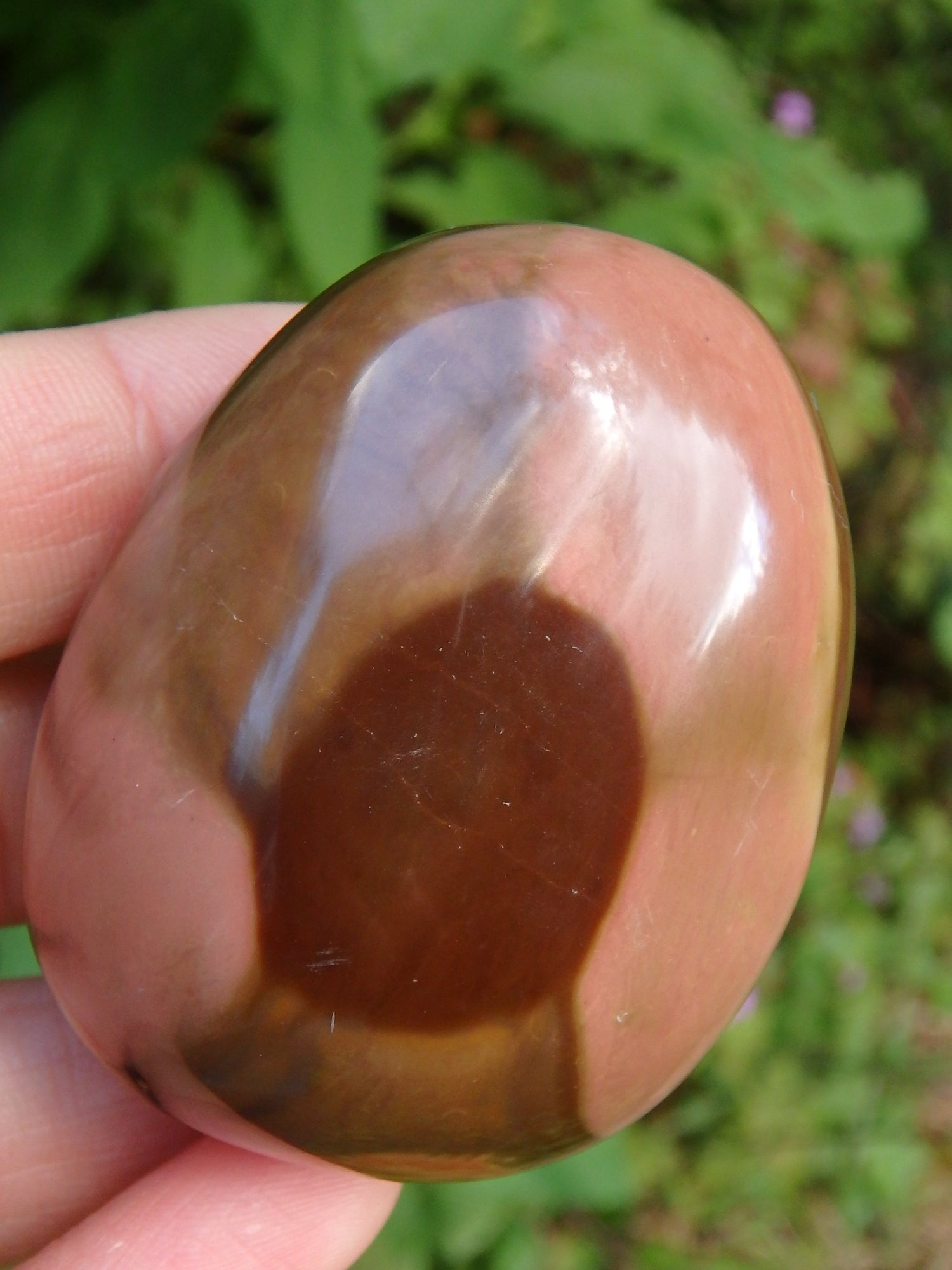 Incredible Patterns Smooth Polychrome Jasper Hand Held Pocket Stone - Metiz Tier Price