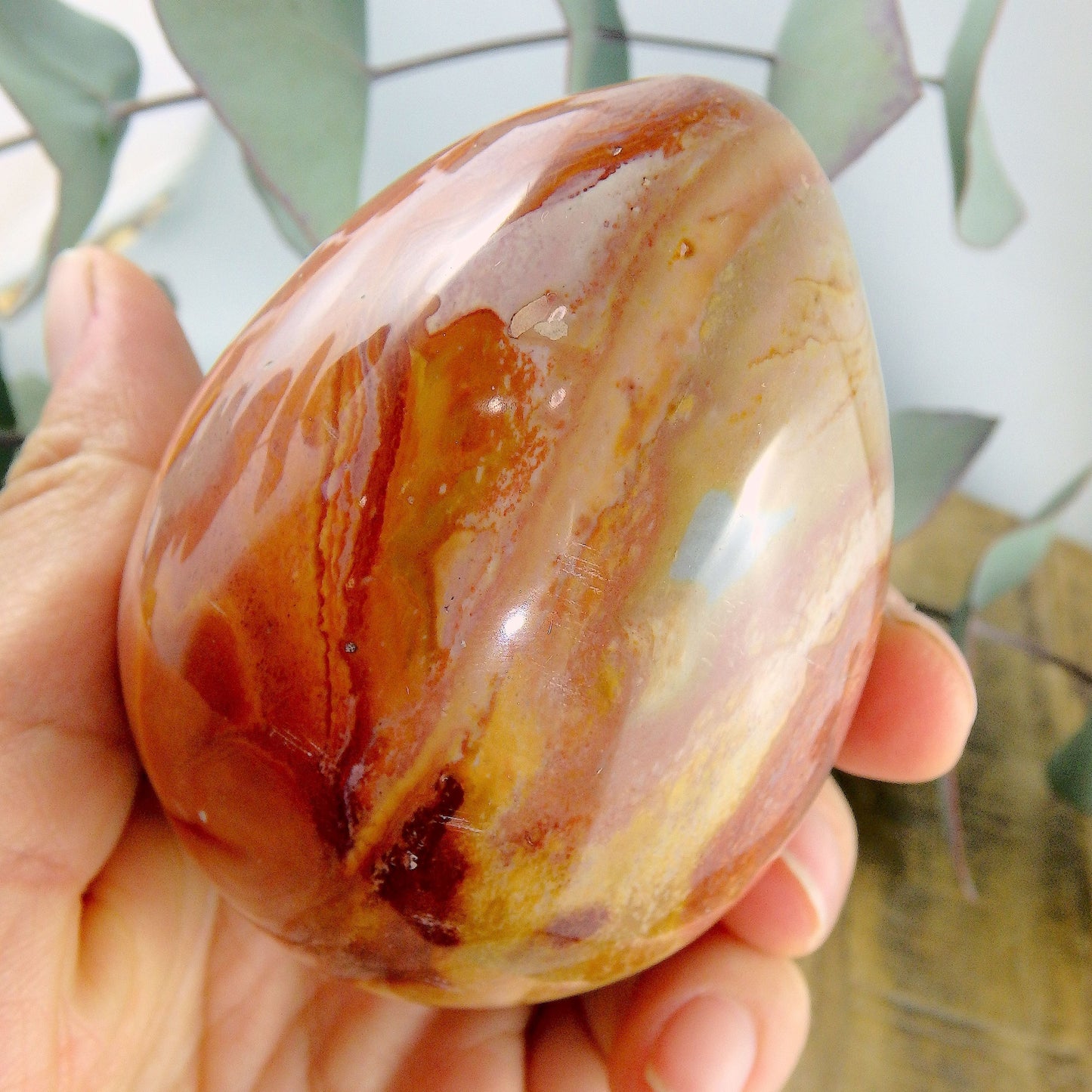 Fabulous Patterns Chunky Polychrome Jasper Egg Carving - Earth Family Crystals