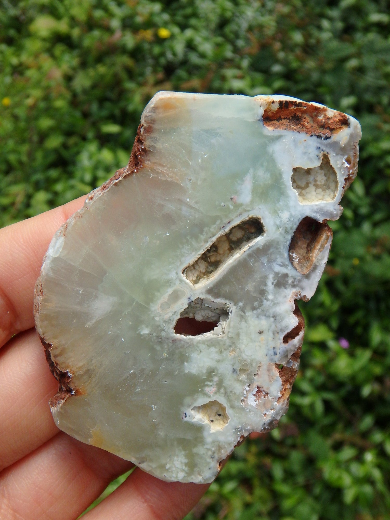 Spring Green Australian Prehnite With Caves - Metiz Tier Price