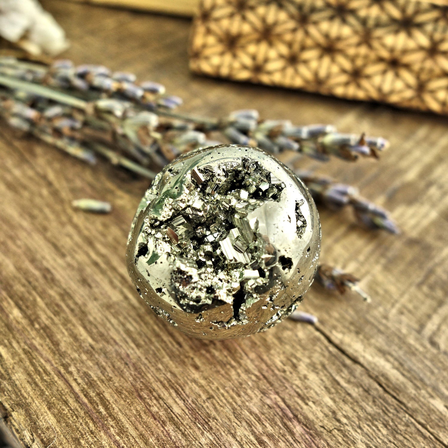  Adorable Mini Pyrite Sphere With Sparkling Caves