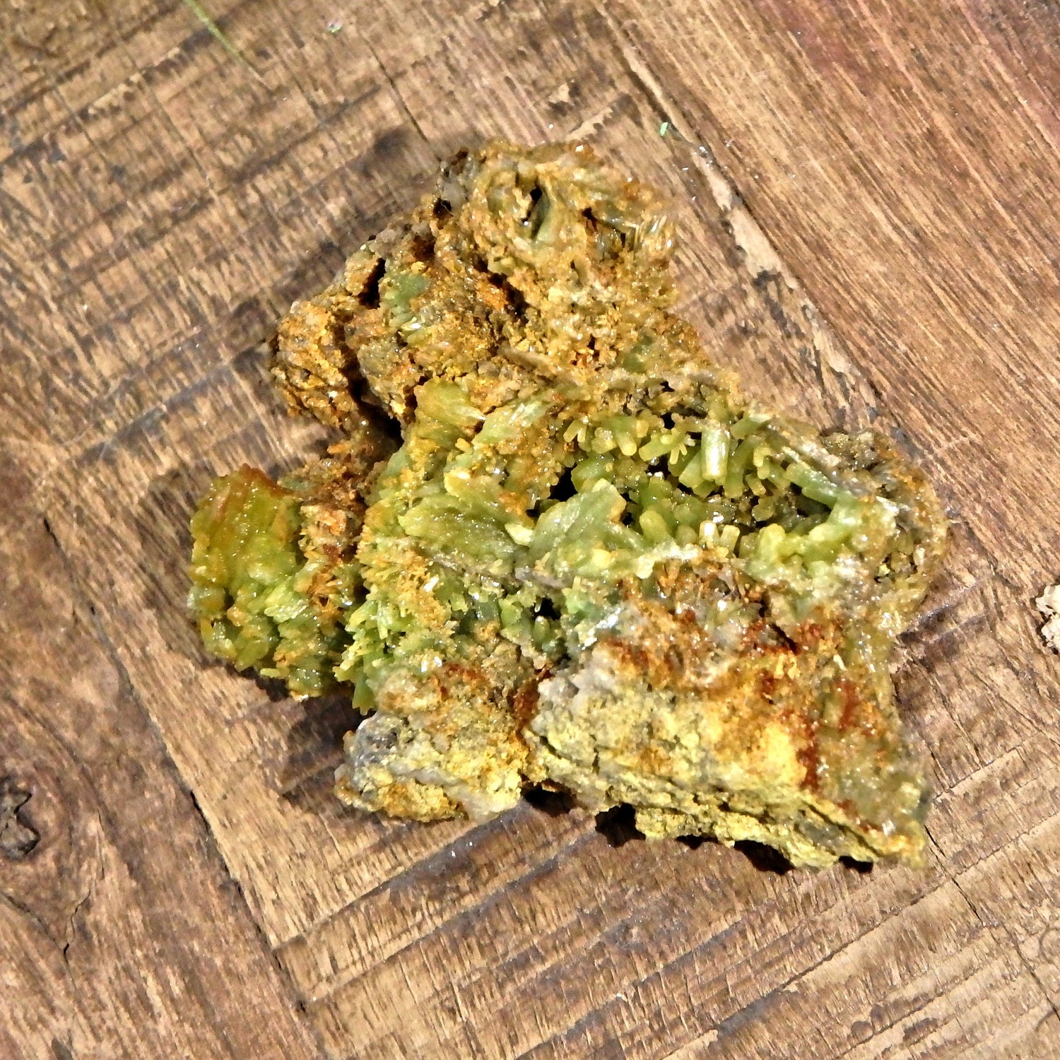 Natural Green Caves & Druzy Pyromorphite Specimen - Earth Family Crystals