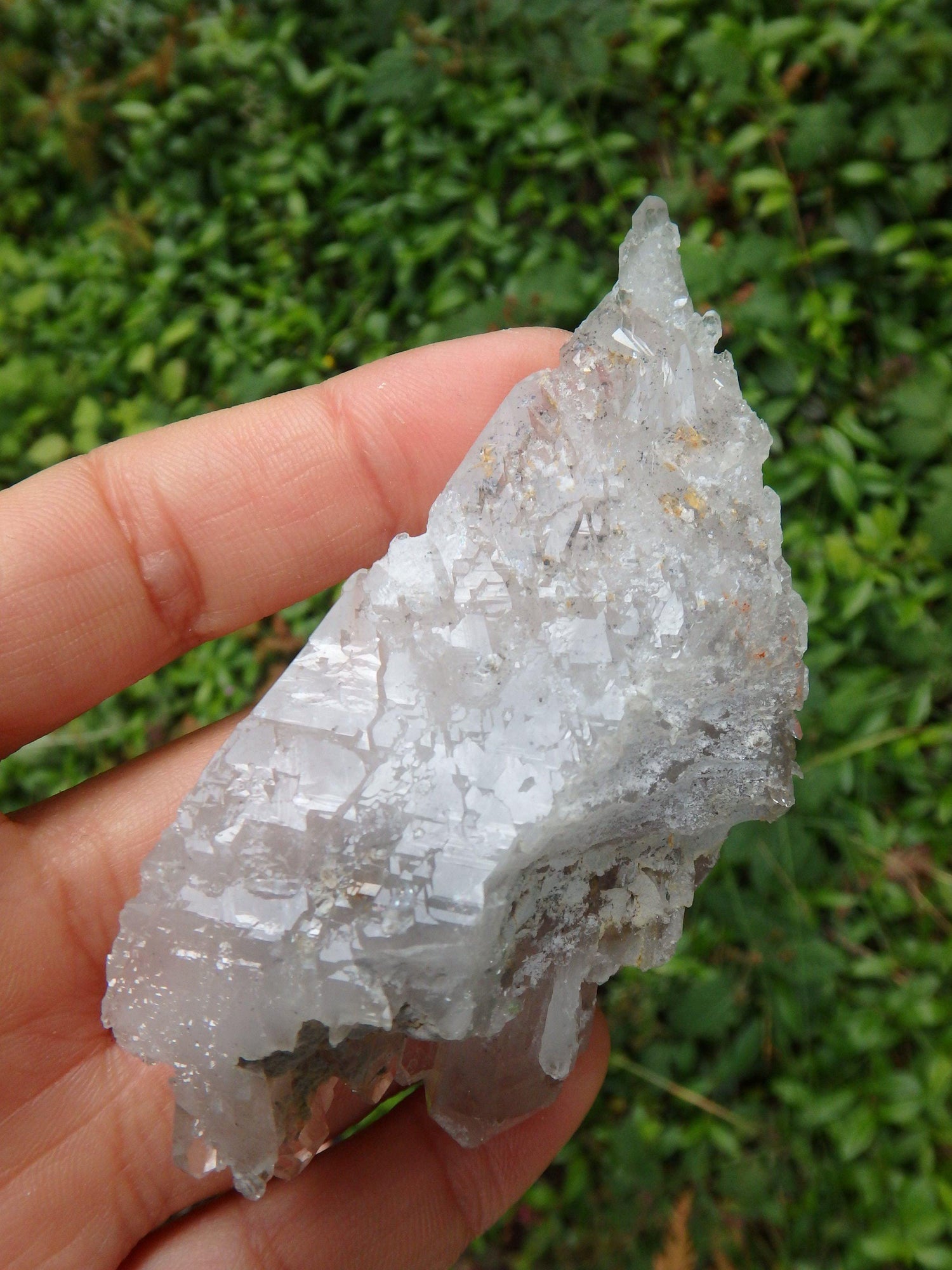  Blue Phantom Elestial Self Healed Arkansas Multi Point Quartz Cluster