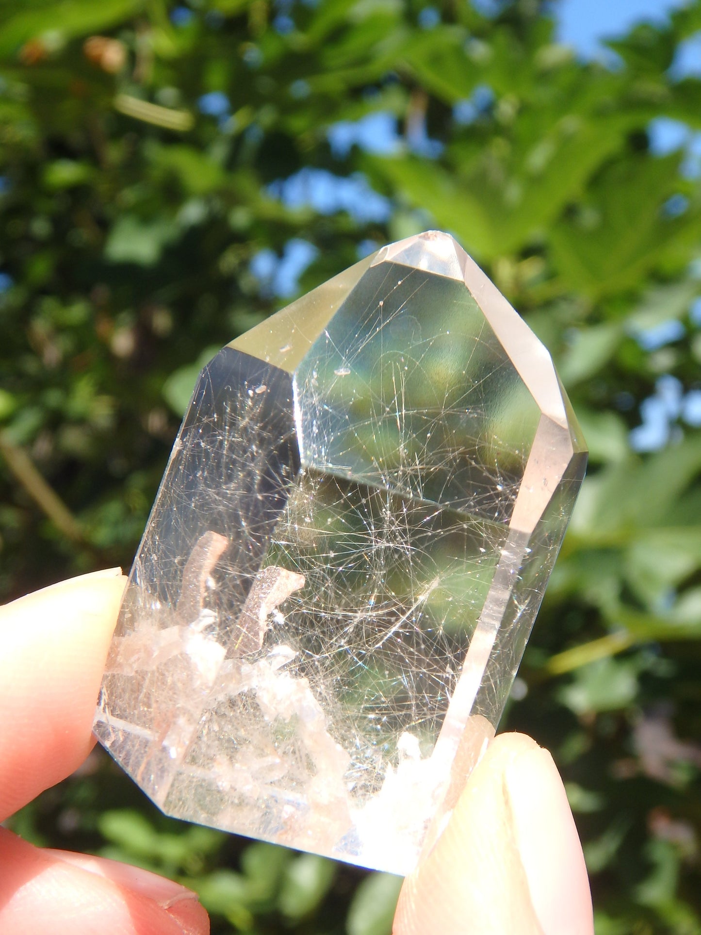 Rutilated Clear Quartz Standing Generator With Inner Child Points From Brazil - Metiz Tier Price