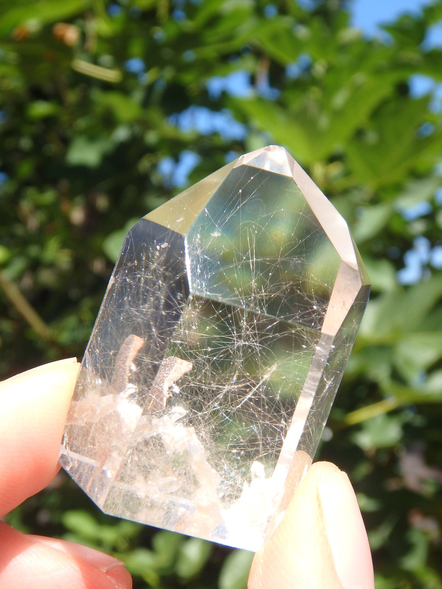 Rutilated Clear Quartz Standing Generator With Inner Child Points From Brazil - Metiz Tier Price