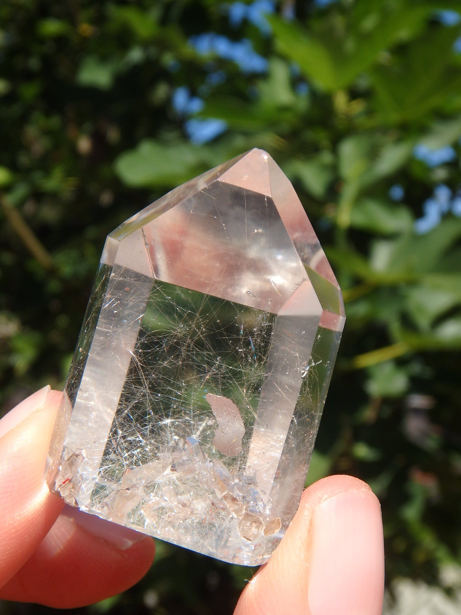 Rutilated Clear Quartz Standing Generator With Inner Child Points From Brazil - Metiz Tier Price
