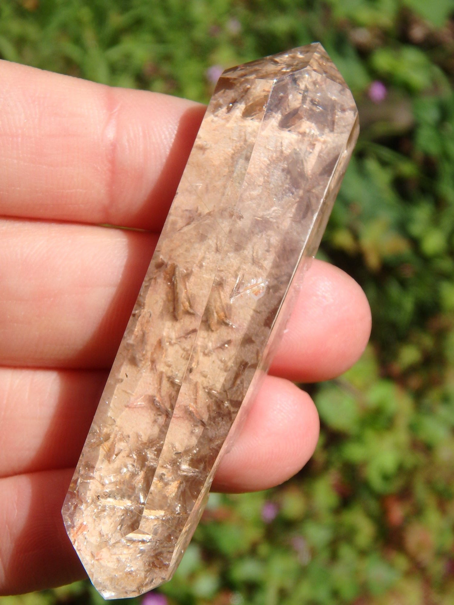 Special Brookite Included Quartz With Inner Child Points Specimen From Brazil (Partially Polished) - Metiz Tier Price