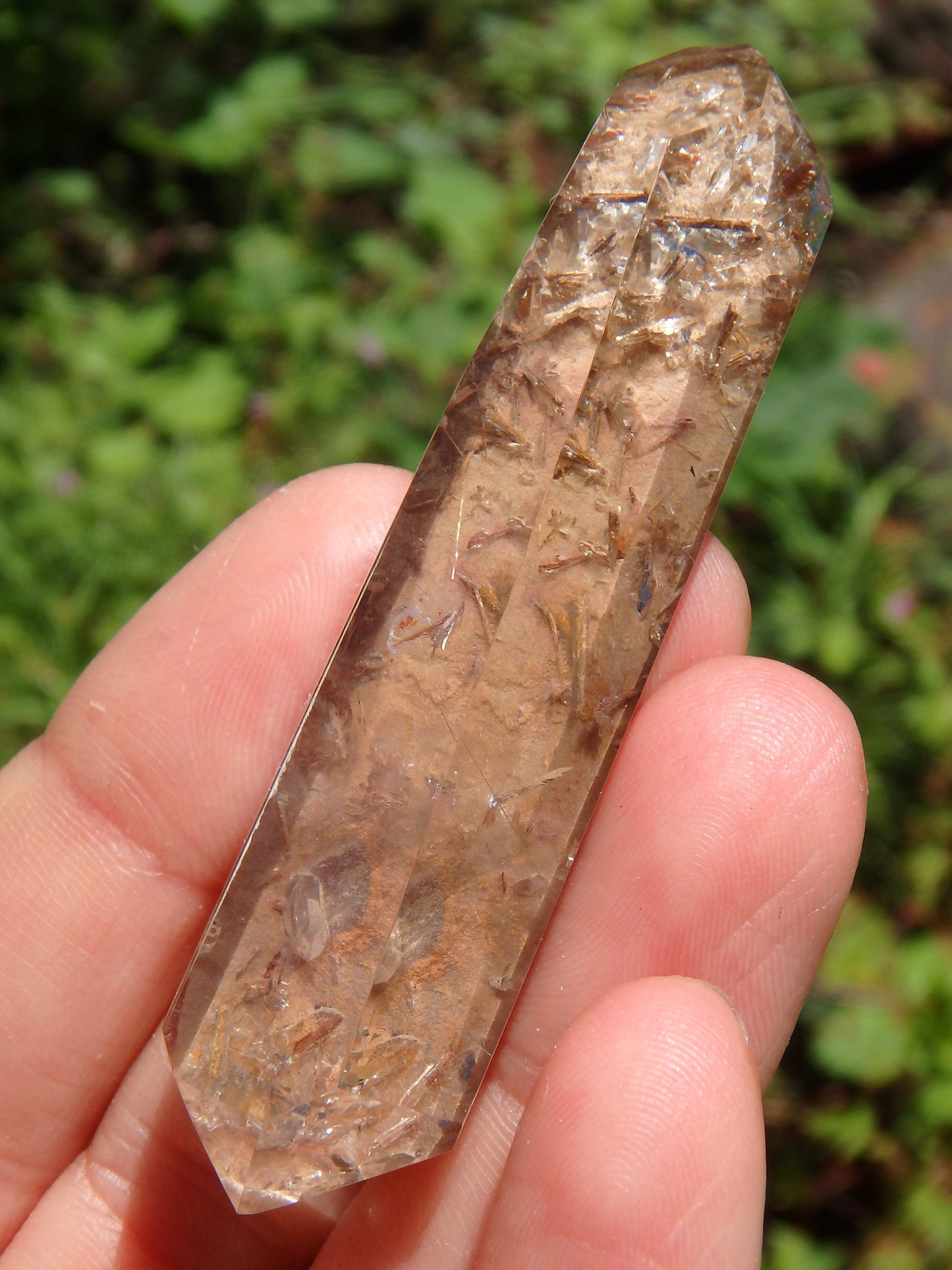 Special Brookite Included Quartz With Inner Child Points Specimen From Brazil (Partially Polished) - Metiz Tier Price