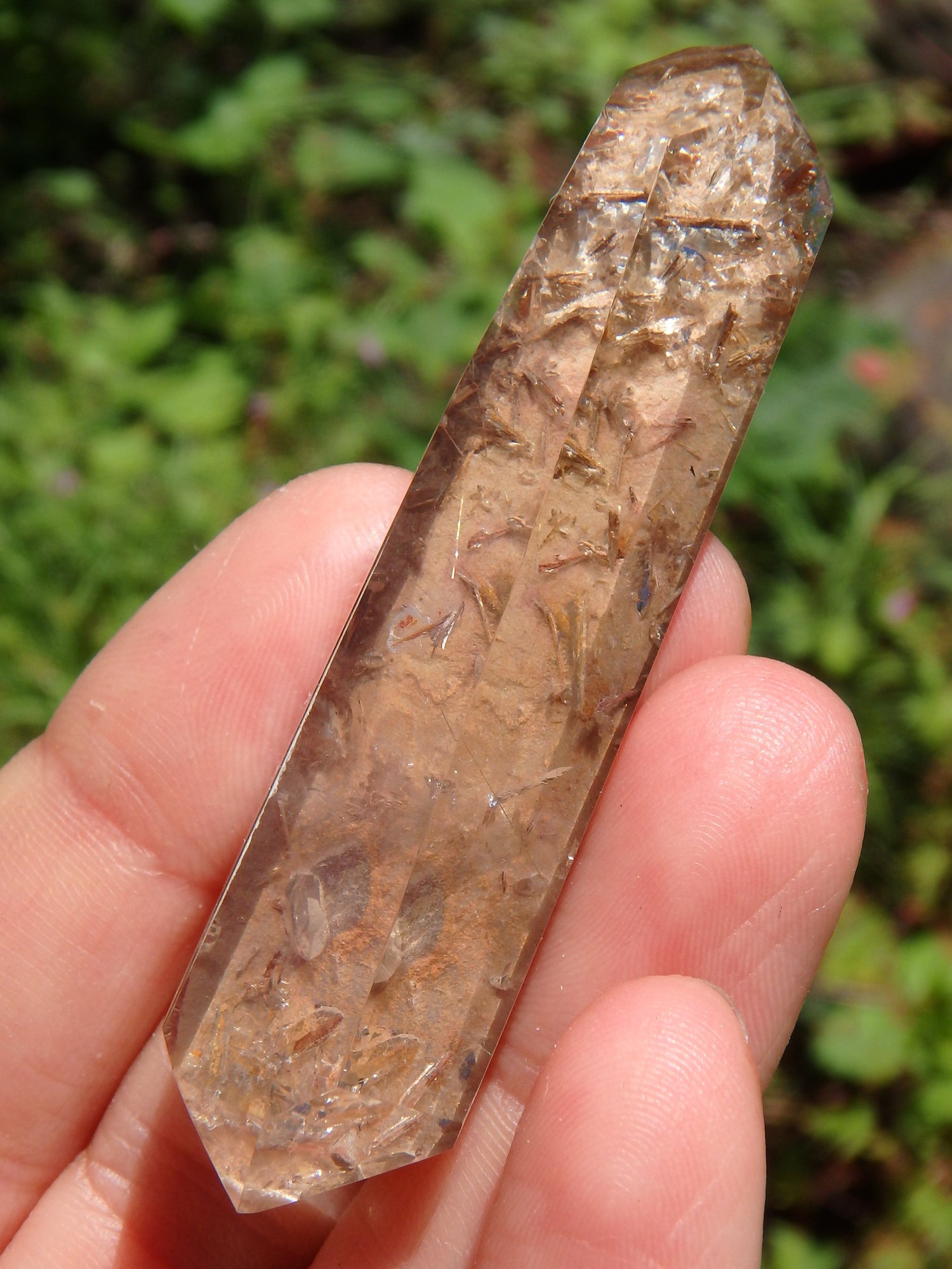 Special Brookite Included Quartz With Inner Child Points Specimen From Brazil (Partially Polished) - Metiz Tier Price