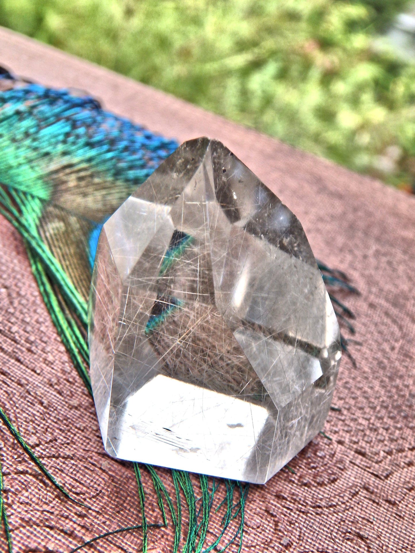  Brazilian Rutilated Quartz Mini Standing Tower 1