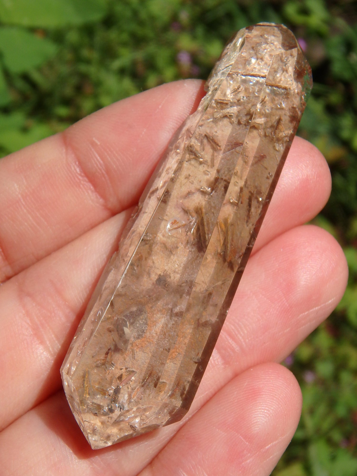 Special Brookite Included Quartz With Inner Child Points Specimen From Brazil (Partially Polished) - Metiz Tier Price