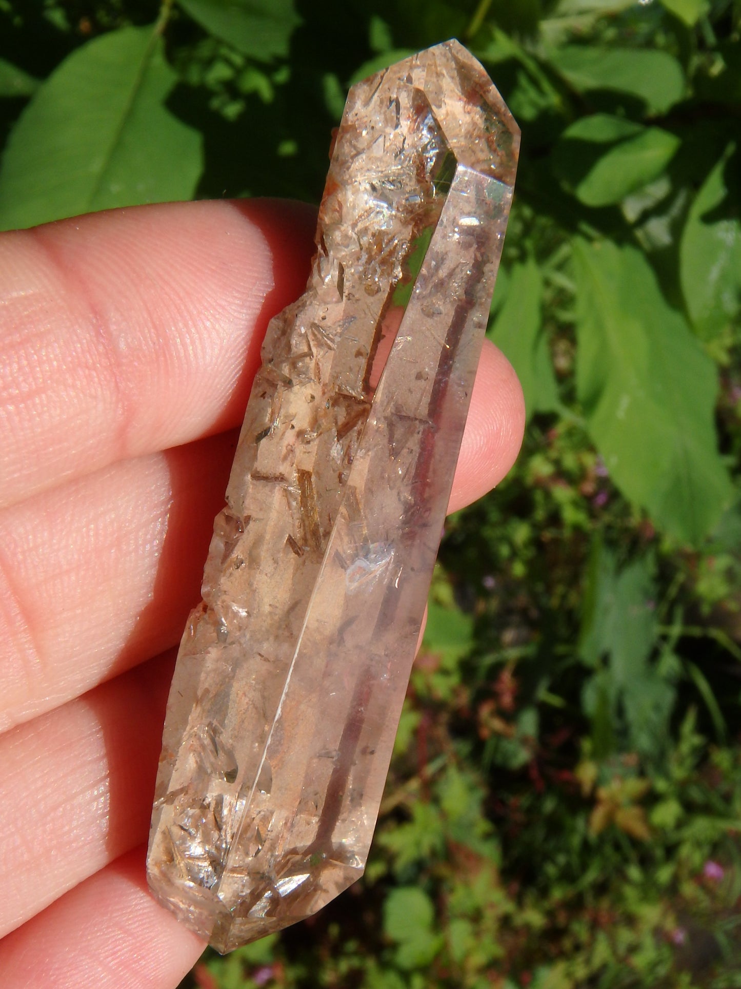 Special Brookite Included Quartz With Inner Child Points Specimen From Brazil (Partially Polished) - Metiz Tier Price