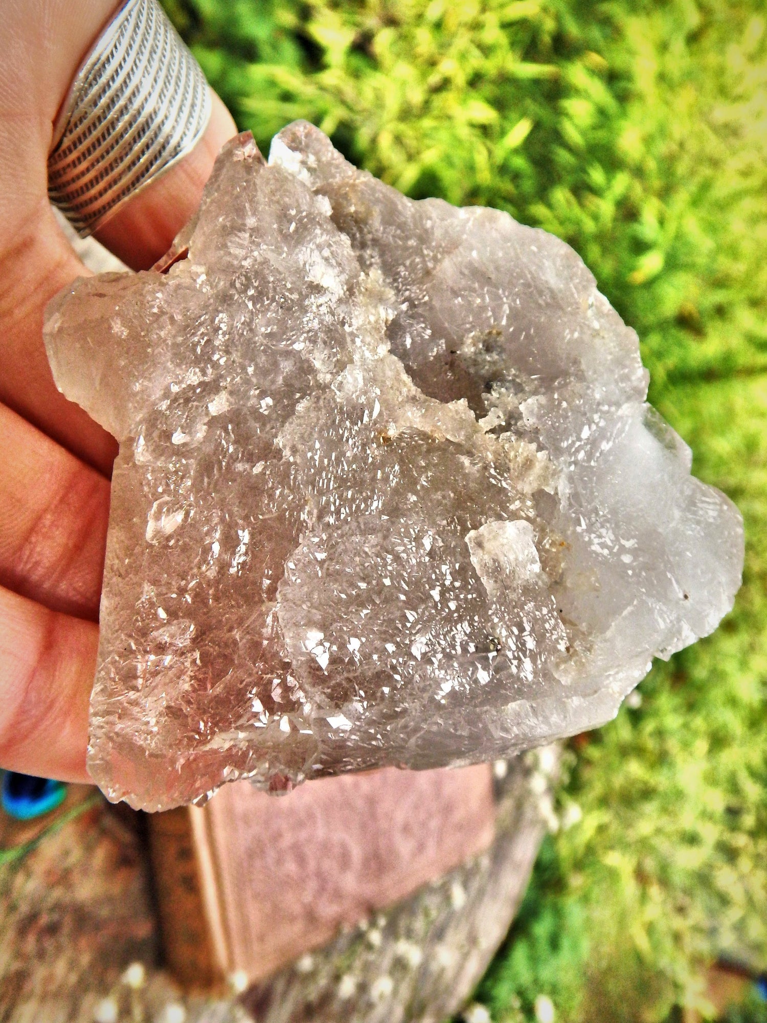 Incredible Rutilated Quartz Slightly Smoky Quartz Elestial Cluster From Brazil - Metiz Tier Price