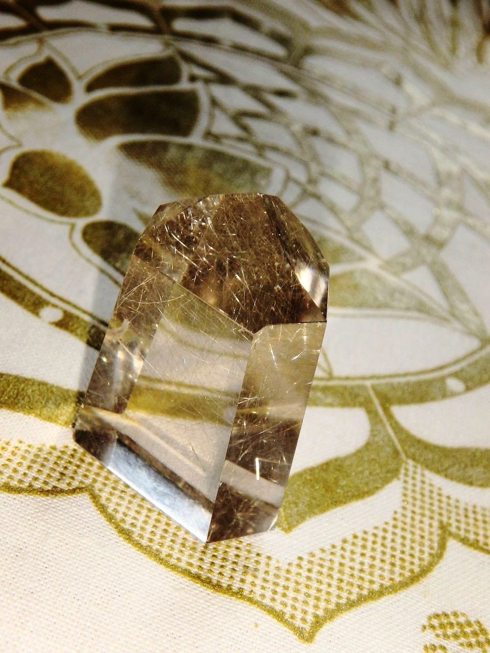 Brilliant Rutilated Quartz Standing Mini Tower
