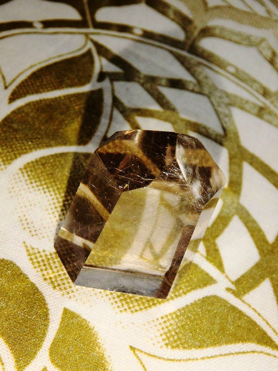  Brilliant Rutilated Quartz Standing Mini Tower