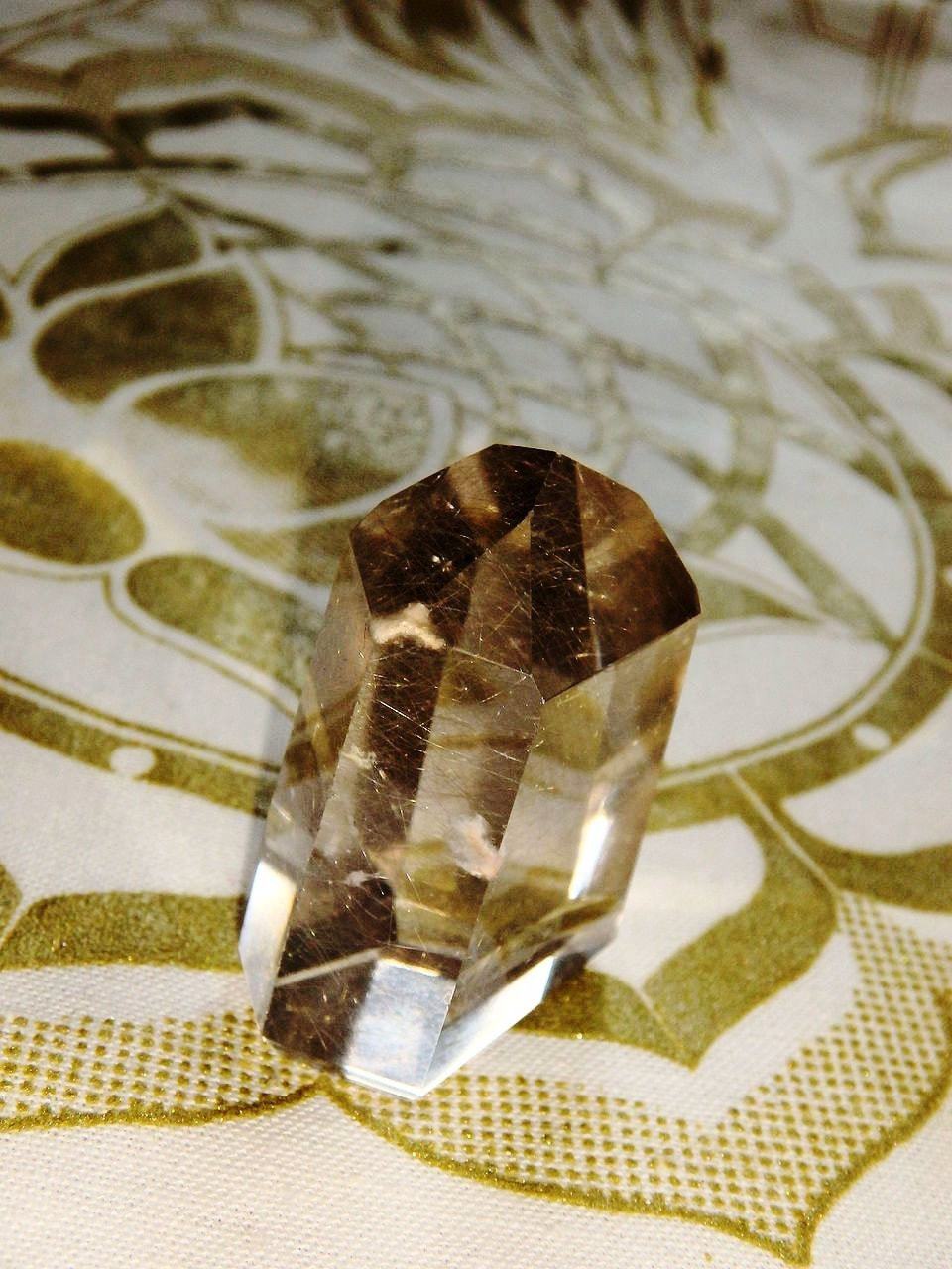  Brilliant Rutilated Quartz Standing Mini Tower