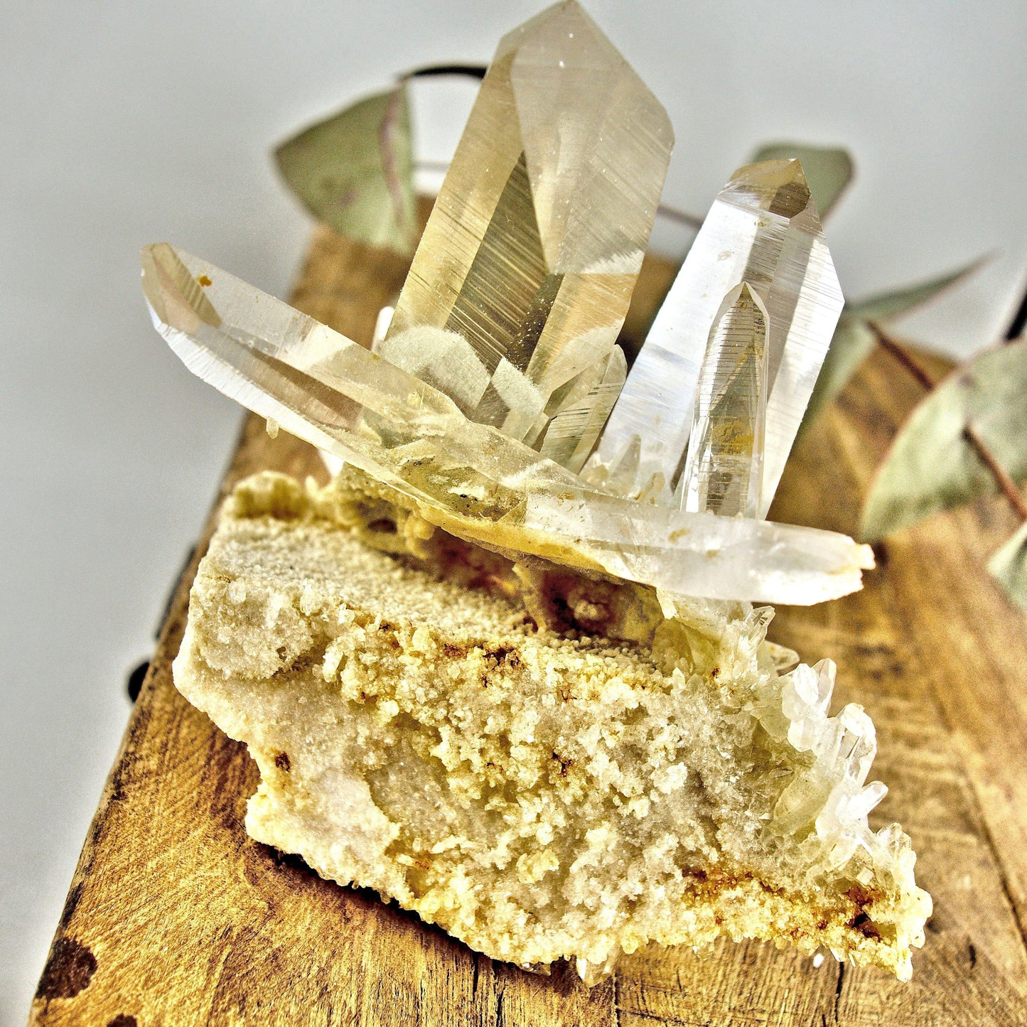  AA Grade Fabulous Phantom Included Green Samadhi Quartz DT Elestial Cluster From The Himalayas