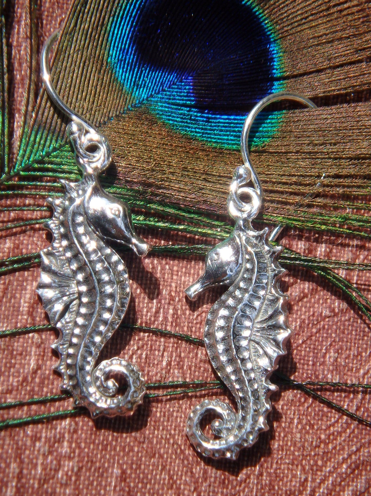 Adorable Seahorse Earrings in Sterling Silver 1