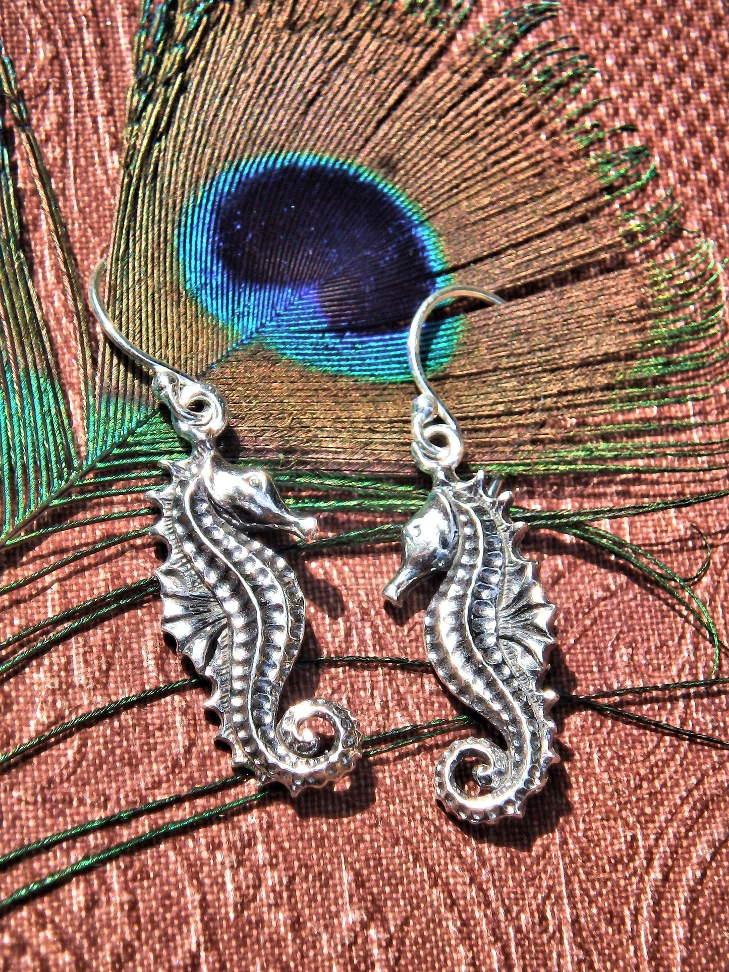  Adorable Seahorse Earrings in Sterling Silver 1