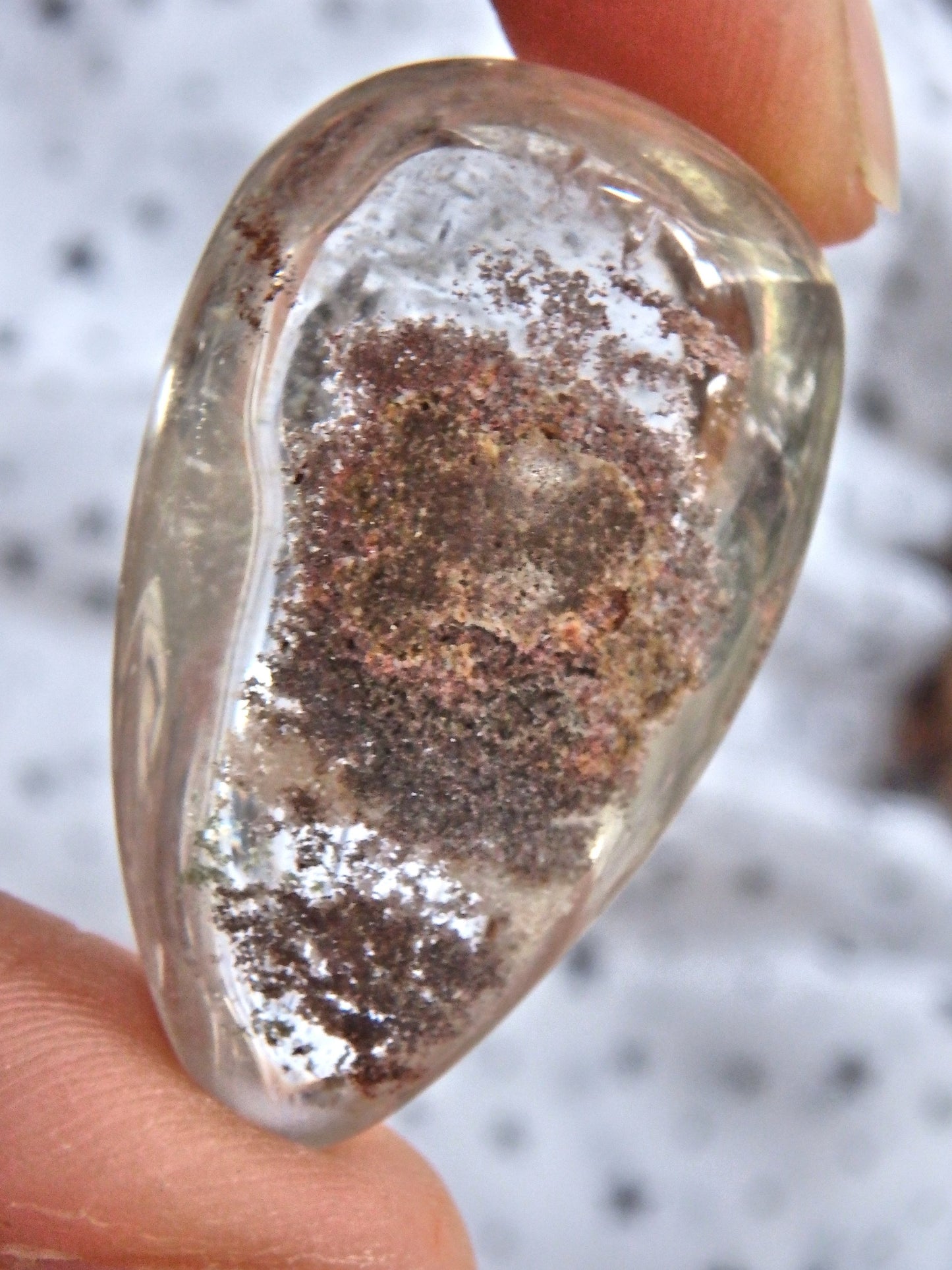 Shamanic Dream Quartz Tear Drop Shape Hand Held Specimen From Brazil 1 - Metiz Tier Price