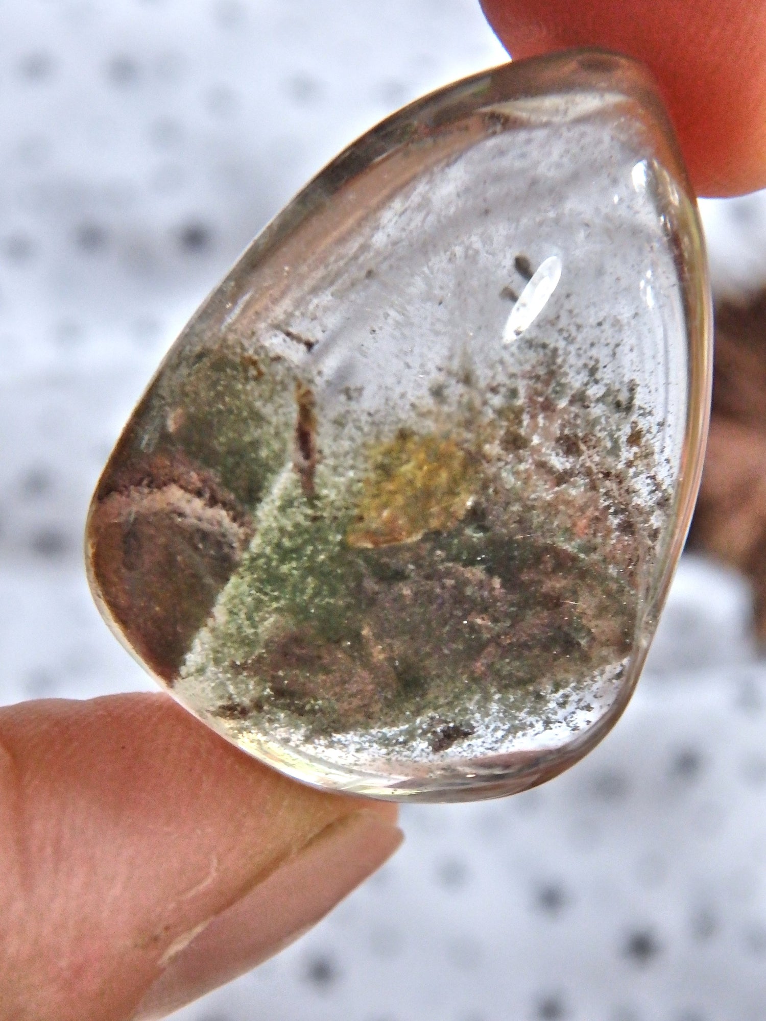 Shamanic Dream Quartz Tear Drop Shape Hand Held Specimen From Brazil 2 - Metiz Tier Price