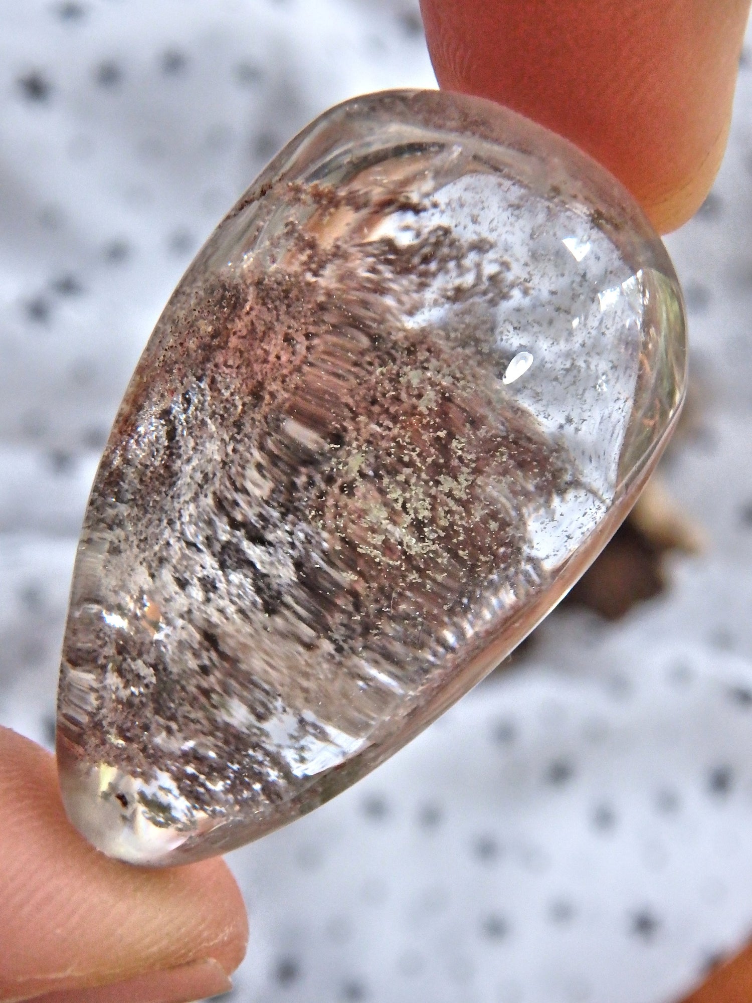 Shamanic Dream Quartz Tear Drop Shape Hand Held Specimen From Brazil 1 - Metiz Tier Price